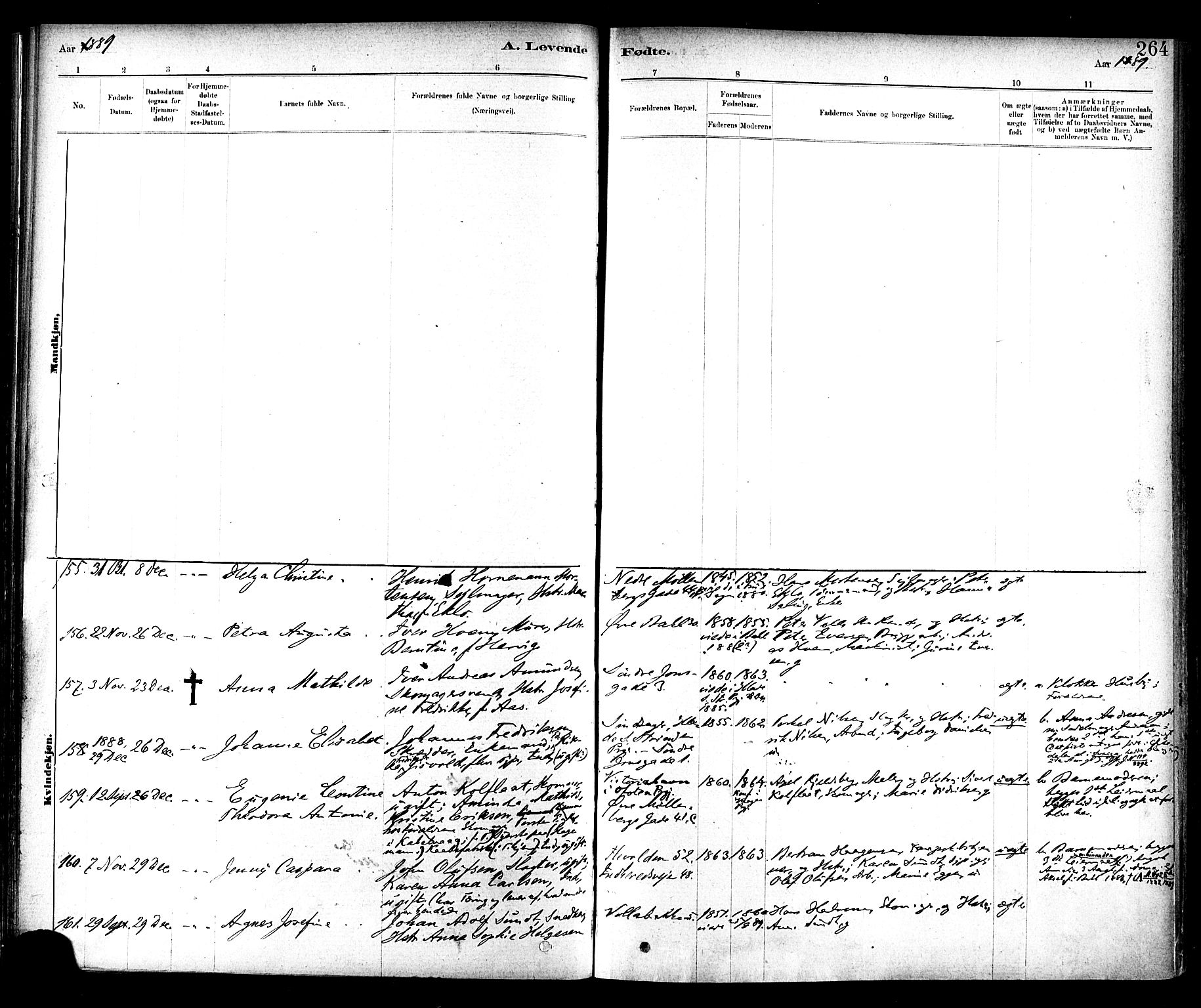 Ministerialprotokoller, klokkerbøker og fødselsregistre - Sør-Trøndelag, SAT/A-1456/604/L0188: Parish register (official) no. 604A09, 1878-1892, p. 264