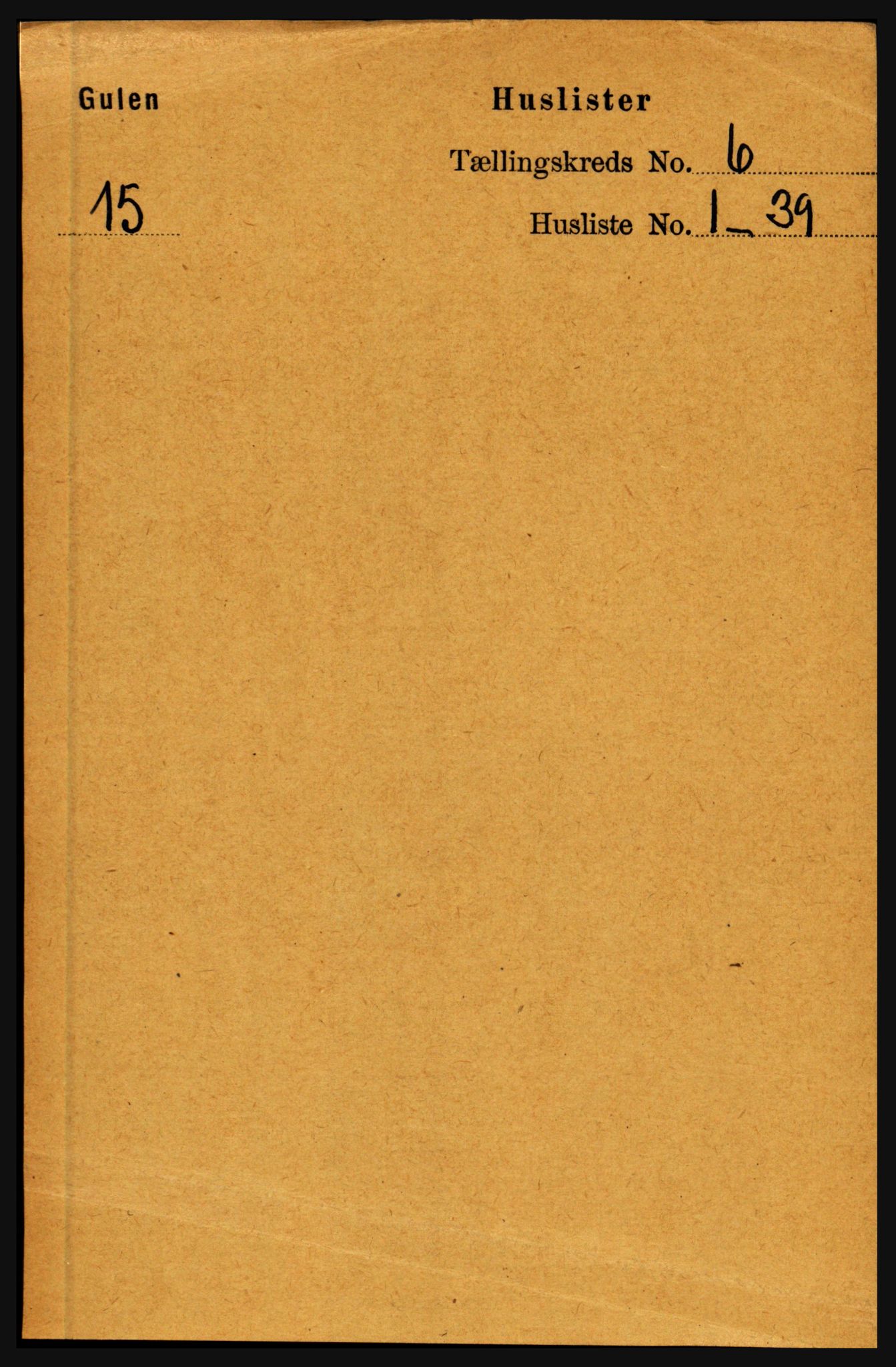 RA, 1891 census for 1411 Gulen, 1891, p. 1888