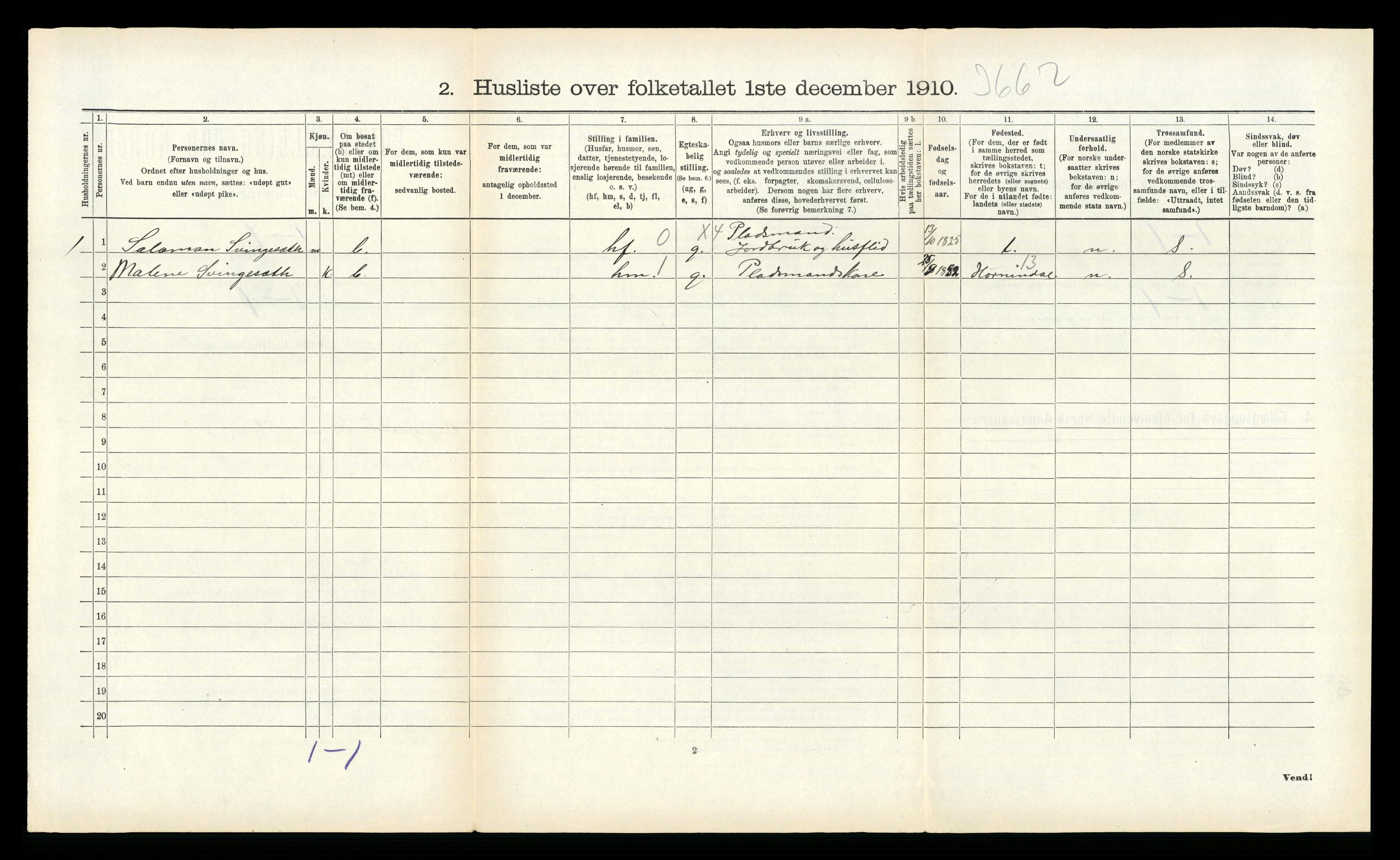 RA, 1910 census for Stryn, 1910, p. 772