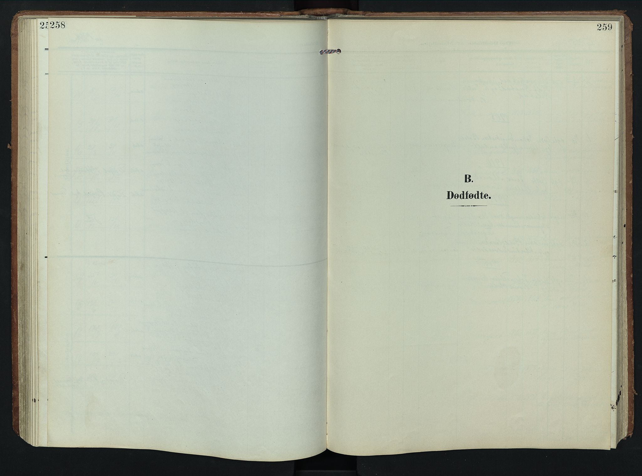 Rendalen prestekontor, SAH/PREST-054/H/Ha/Hab/L0004: Parish register (copy) no. 4, 1904-1946, p. 258-259