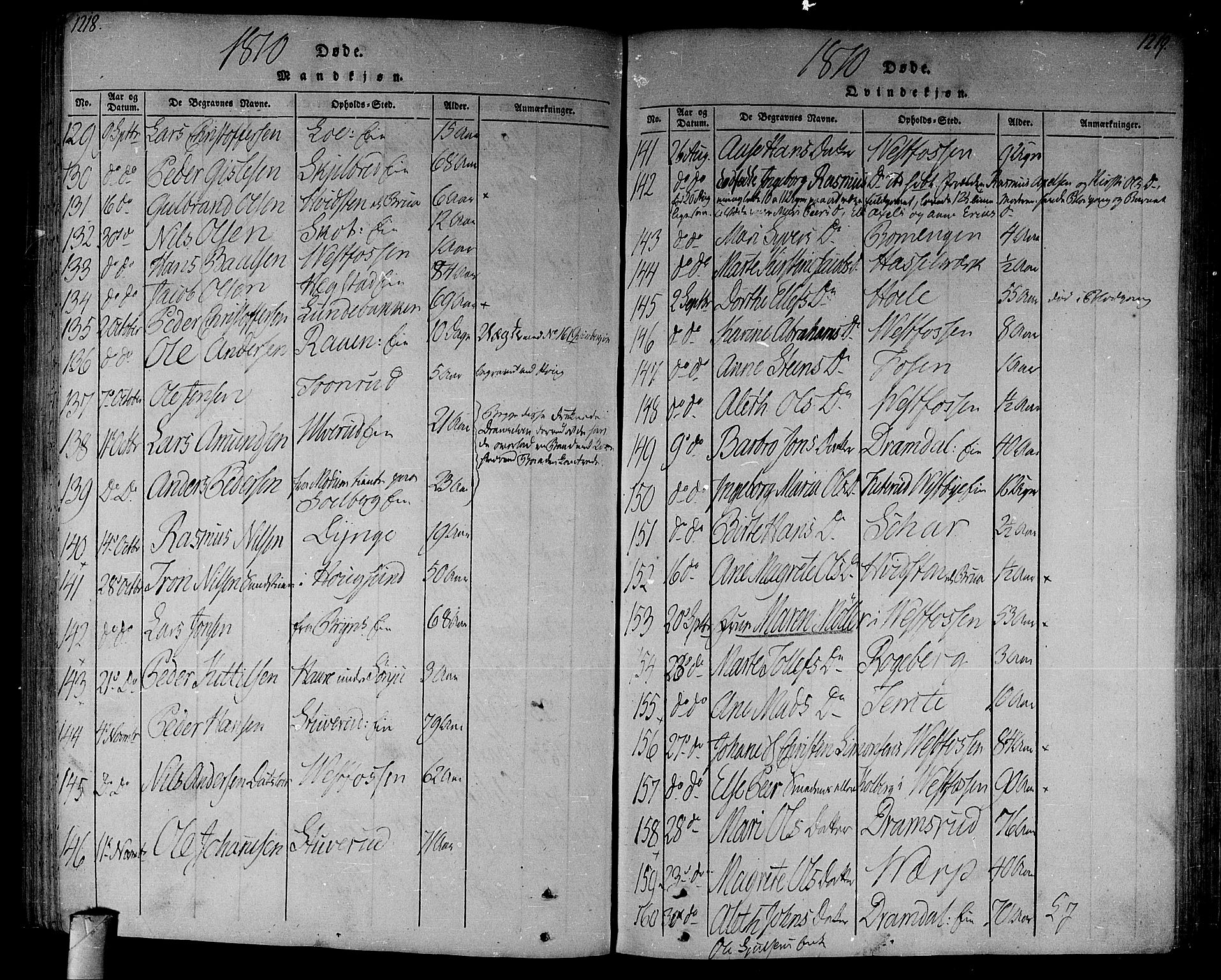Eiker kirkebøker, AV/SAKO-A-4/F/Fa/L0010: Parish register (official) no. I 10, 1806-1815, p. 1218-1219