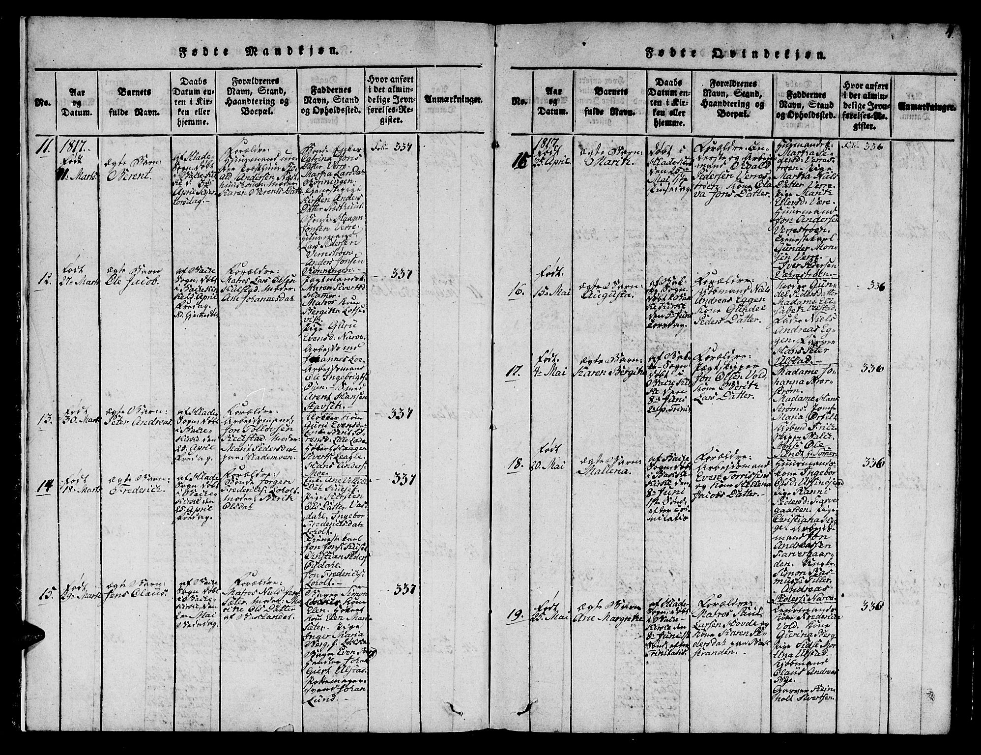 Ministerialprotokoller, klokkerbøker og fødselsregistre - Sør-Trøndelag, AV/SAT-A-1456/606/L0307: Parish register (copy) no. 606C03, 1817-1824, p. 4