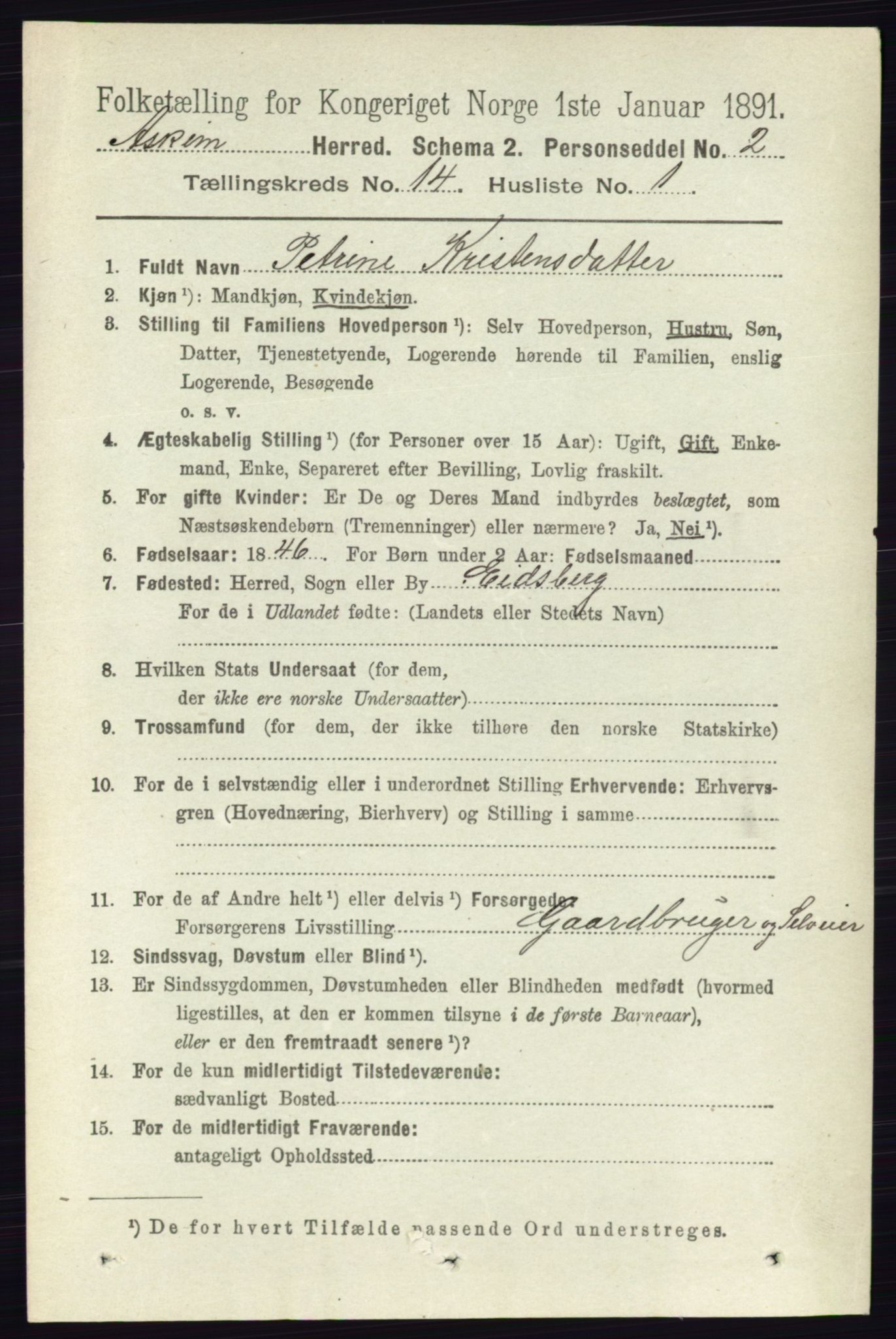 RA, 1891 census for 0124 Askim, 1891, p. 2247