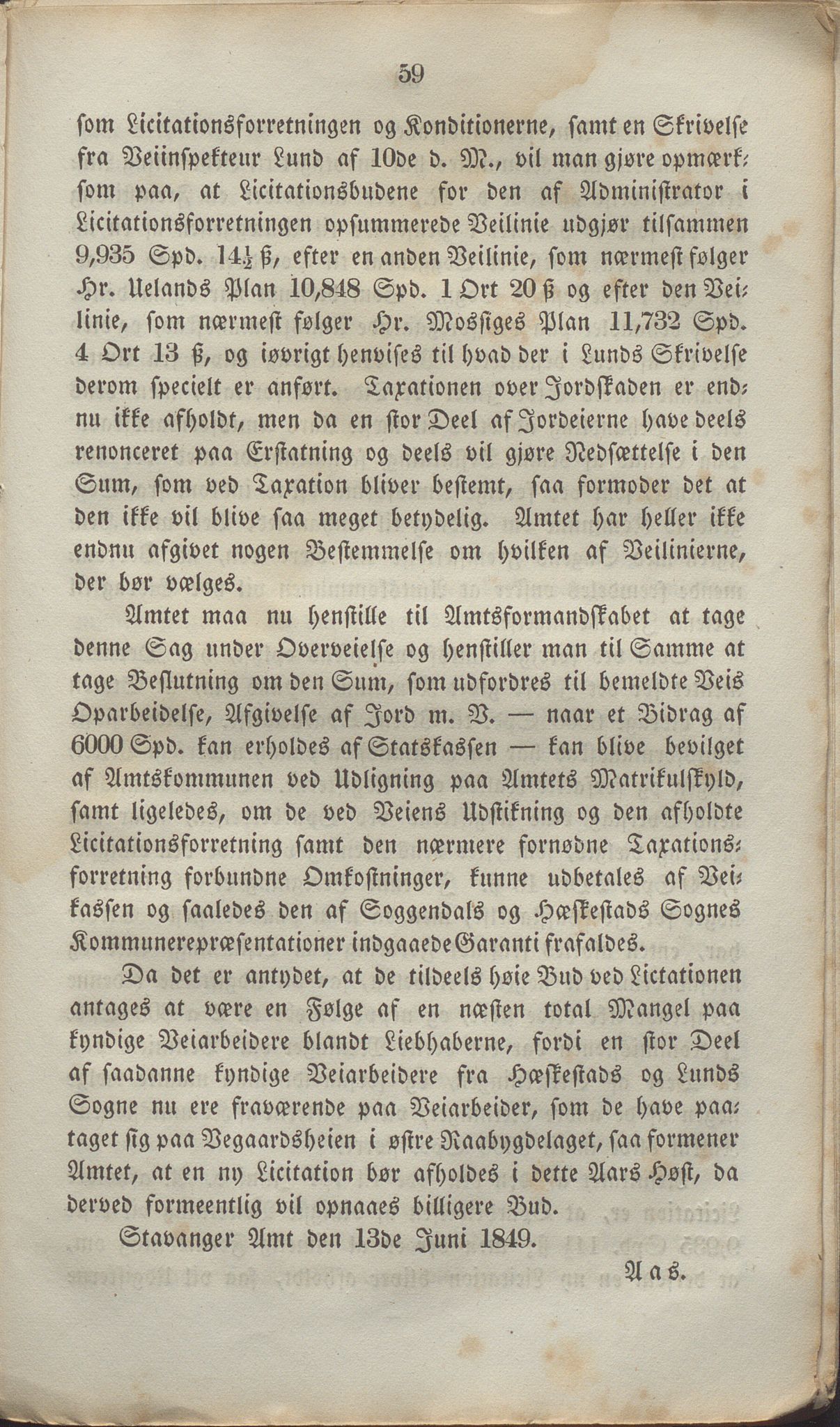 Rogaland fylkeskommune - Fylkesrådmannen , IKAR/A-900/A, 1849-1852, p. 66