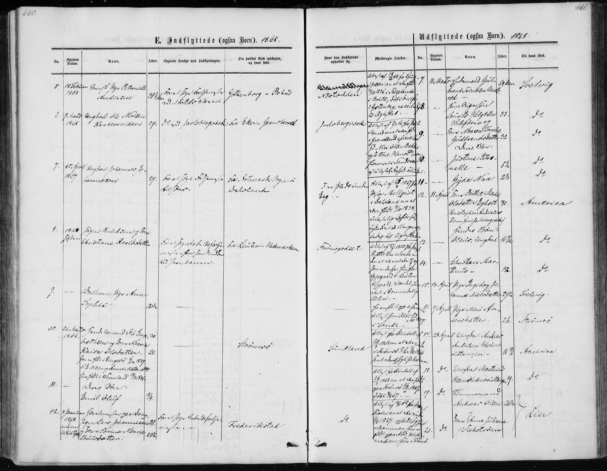 Skoger kirkebøker, AV/SAKO-A-59/F/Fa/L0004: Parish register (official) no. I 4, 1862-1872, p. 660-661