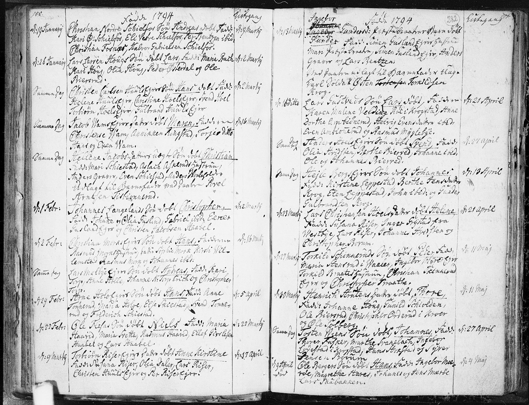 Hobøl prestekontor Kirkebøker, AV/SAO-A-2002/F/Fa/L0001: Parish register (official) no. I 1, 1733-1814, p. 282