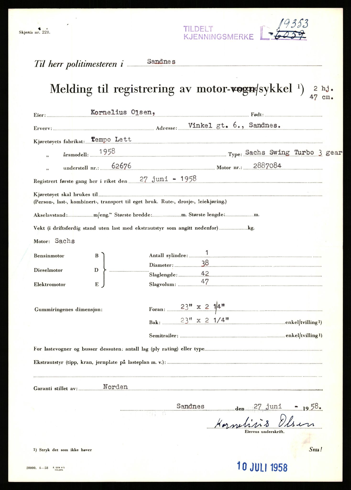 Stavanger trafikkstasjon, AV/SAST-A-101942/0/F/L0035: L-19100 - L-19999, 1930-1971, p. 958