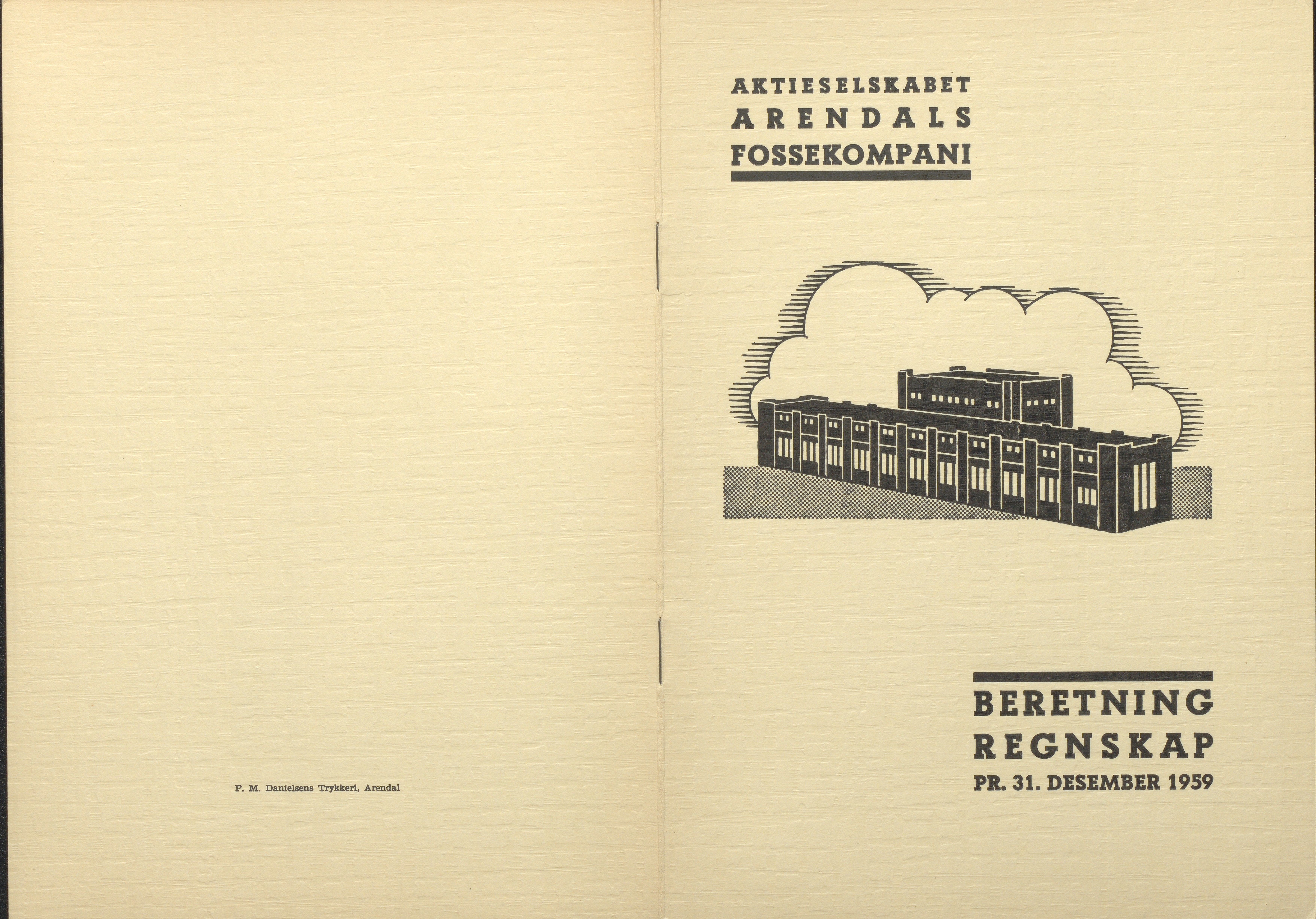 Arendals Fossekompani, AAKS/PA-2413/X/X01/L0001/0012: Beretninger, regnskap, balansekonto, gevinst- og tapskonto / Beretning, regnskap 1945 - 1962, 1945-1962, p. 86