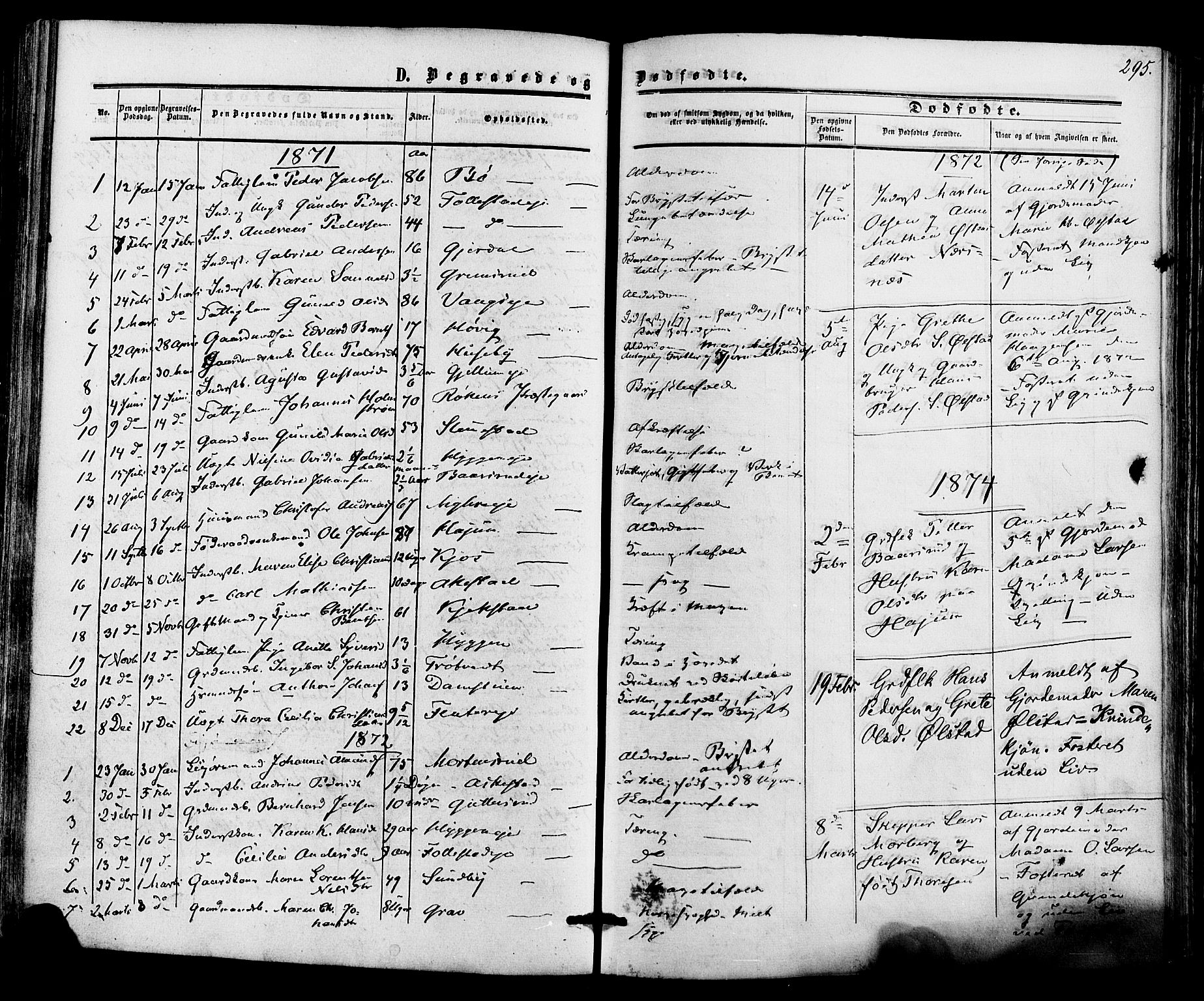 Røyken kirkebøker, SAKO/A-241/F/Fa/L0006: Parish register (official) no. 6, 1857-1875, p. 295