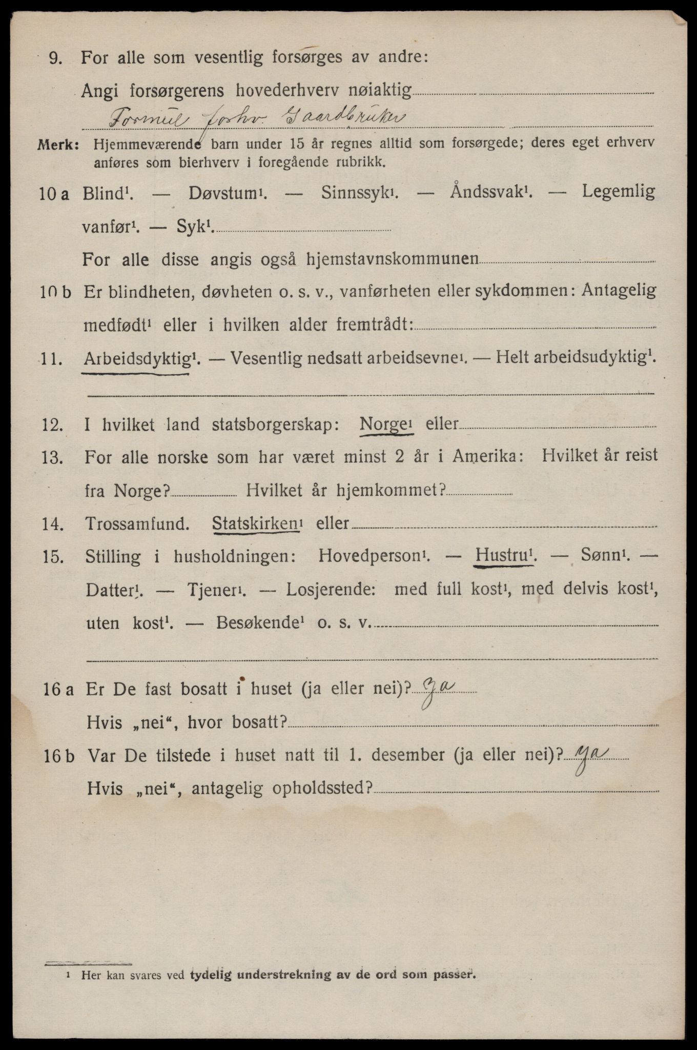 SAKO, 1920 census for Seljord, 1920, p. 1237