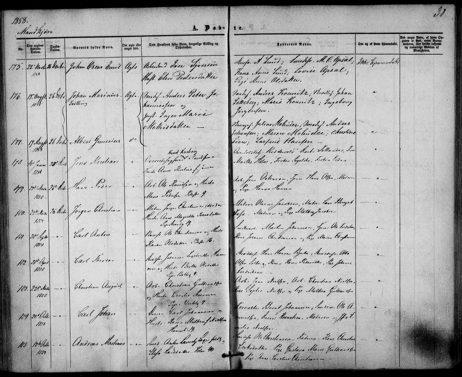 Trefoldighet prestekontor Kirkebøker, AV/SAO-A-10882/F/Fa/L0001: Parish register (official) no. I 1, 1858-1863, p. 31