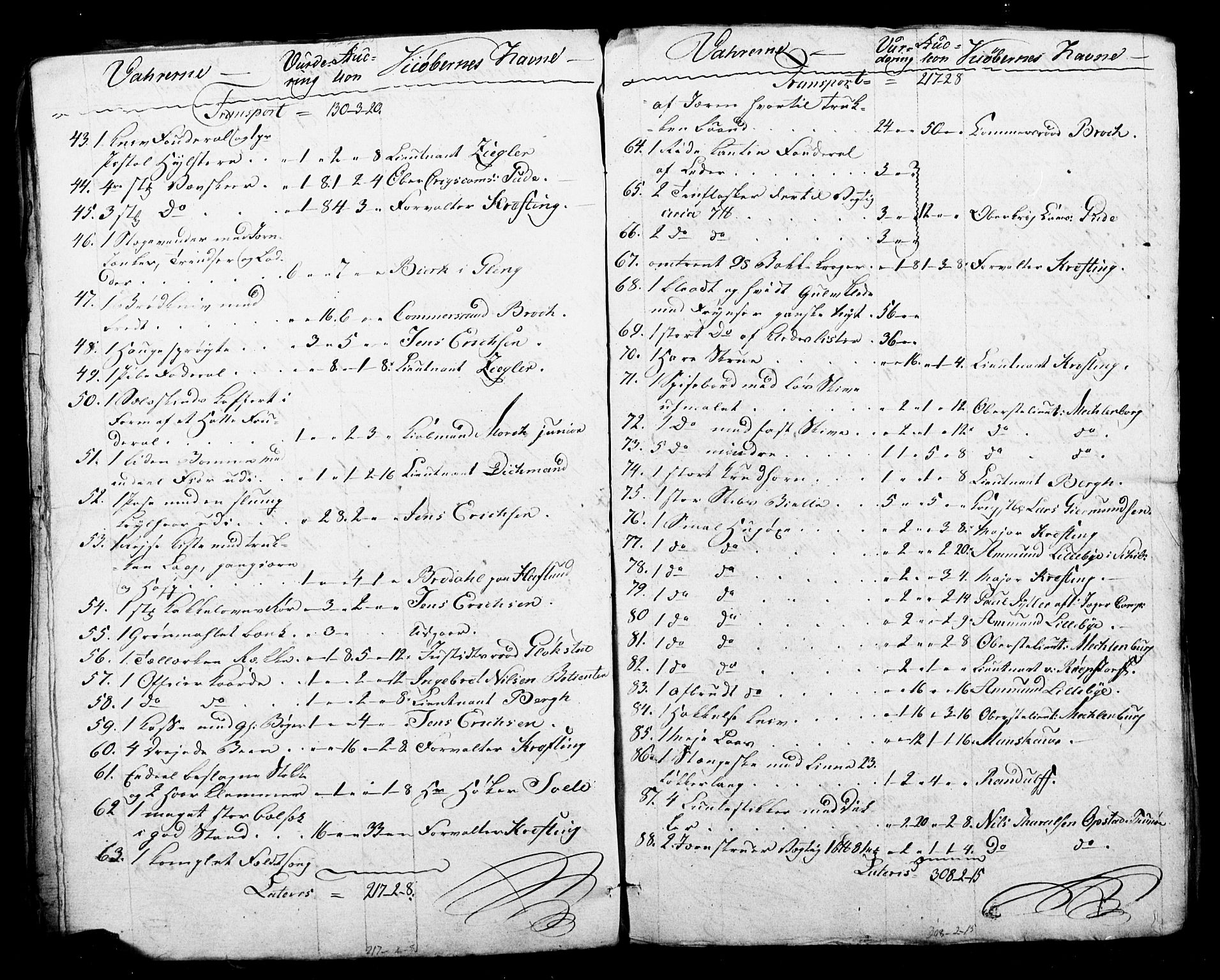 Forsvaret, Generalauditøren, AV/RA-RAFA-1772/F/Fj/Fja/L0016: --, 1738-1815, p. 214