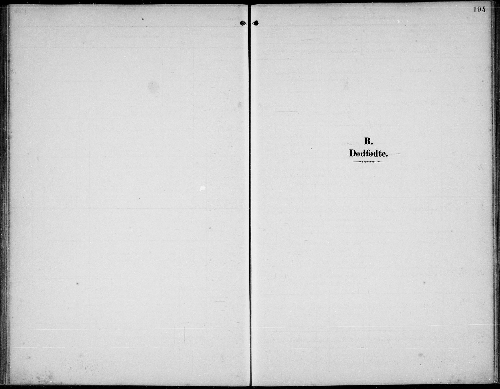 Lista sokneprestkontor, SAK/1111-0027/F/Fb/L0005: Parish register (copy) no. B 5, 1892-1923, p. 194