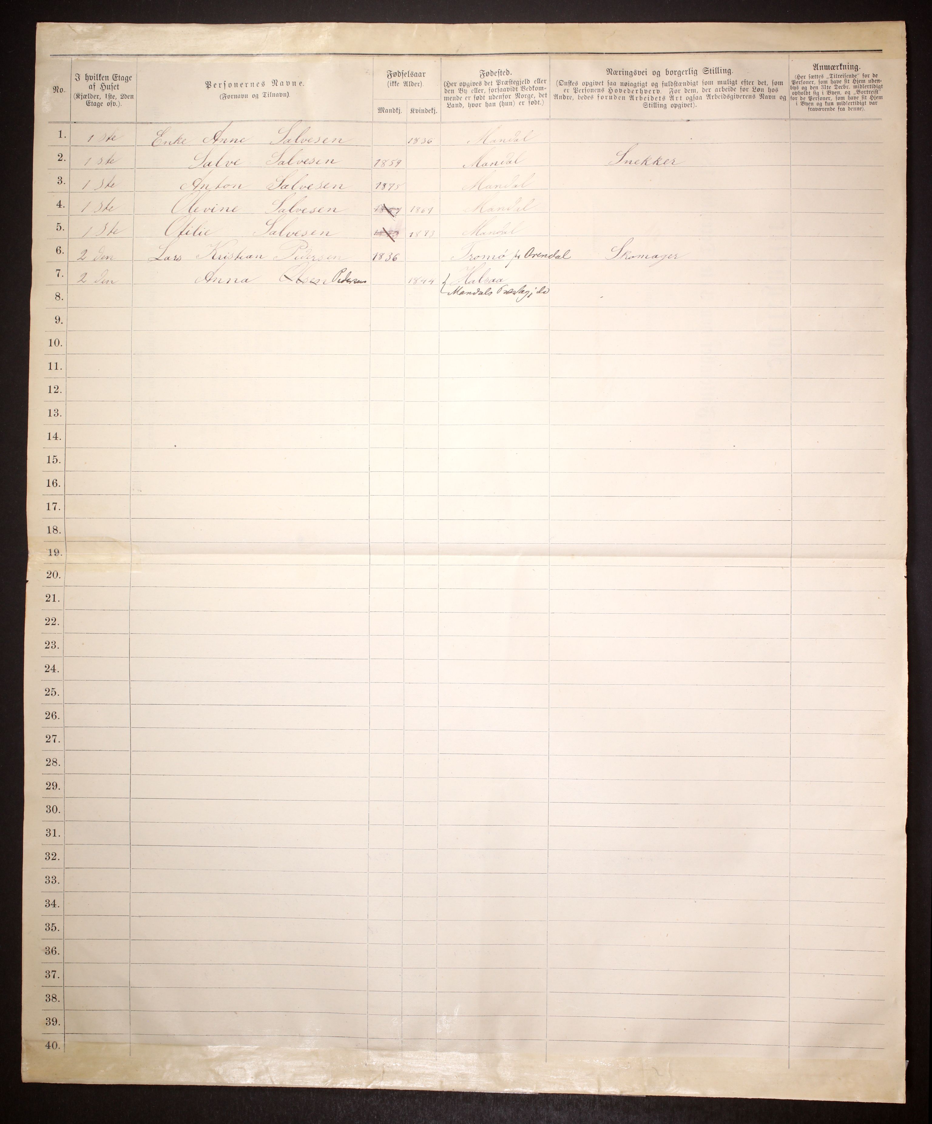 SAK, 1885 census for 1002 Mandal, 1885, p. 1278