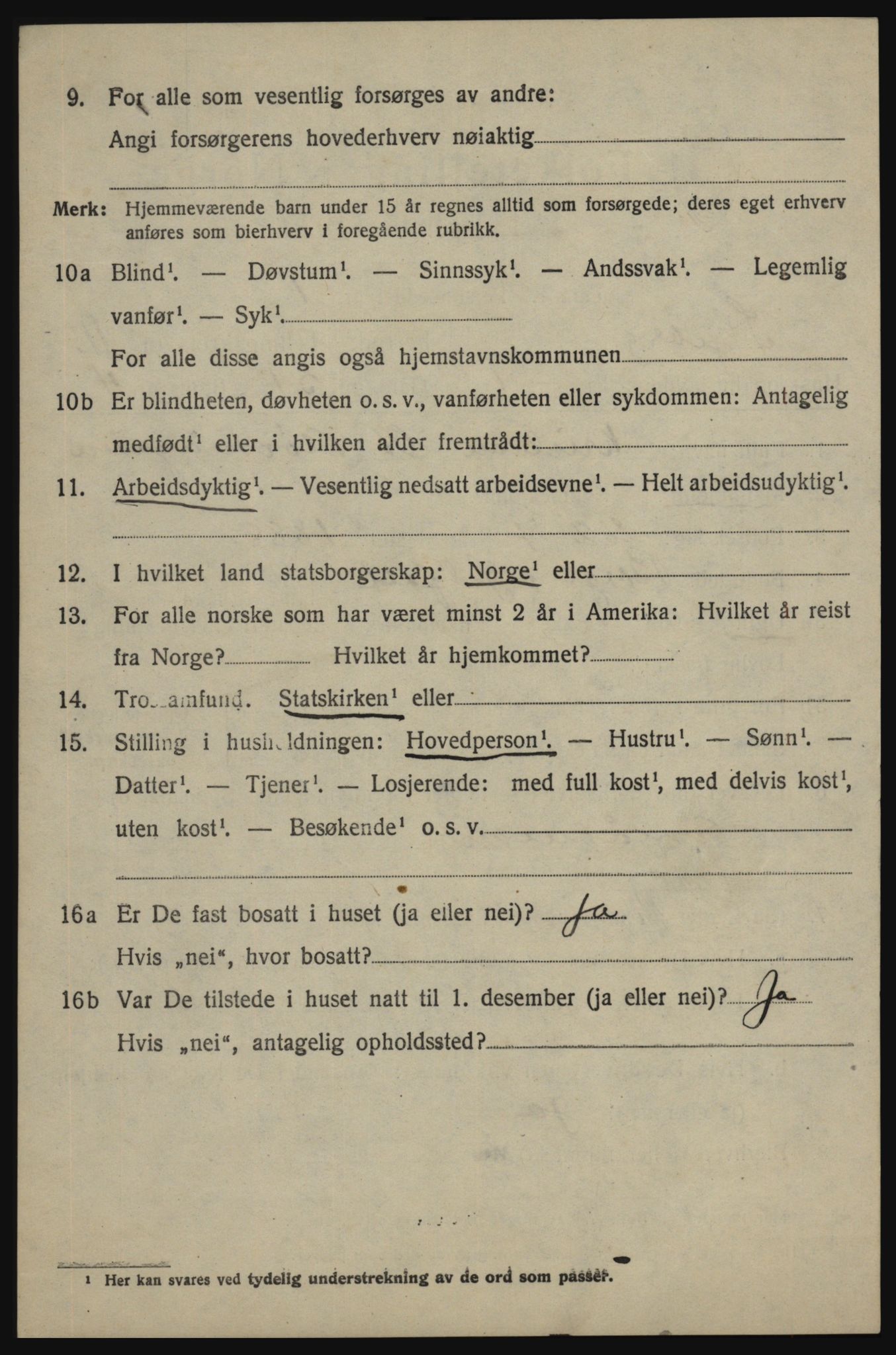 SAO, 1920 census for Skjeberg, 1920, p. 9494