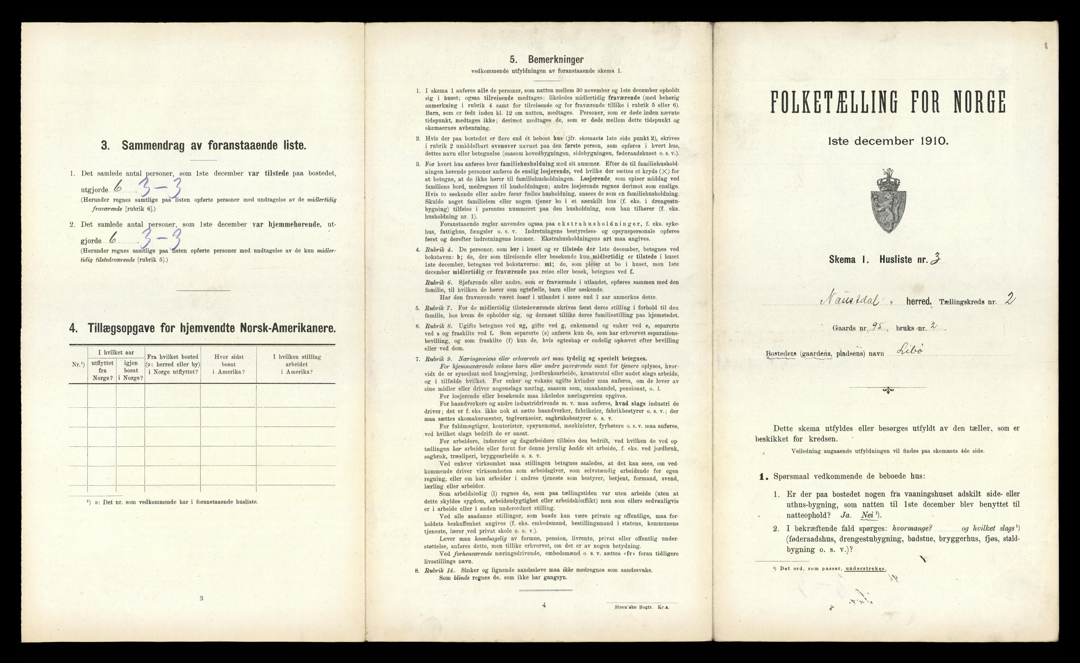 RA, 1910 census for Naustdal, 1910, p. 287