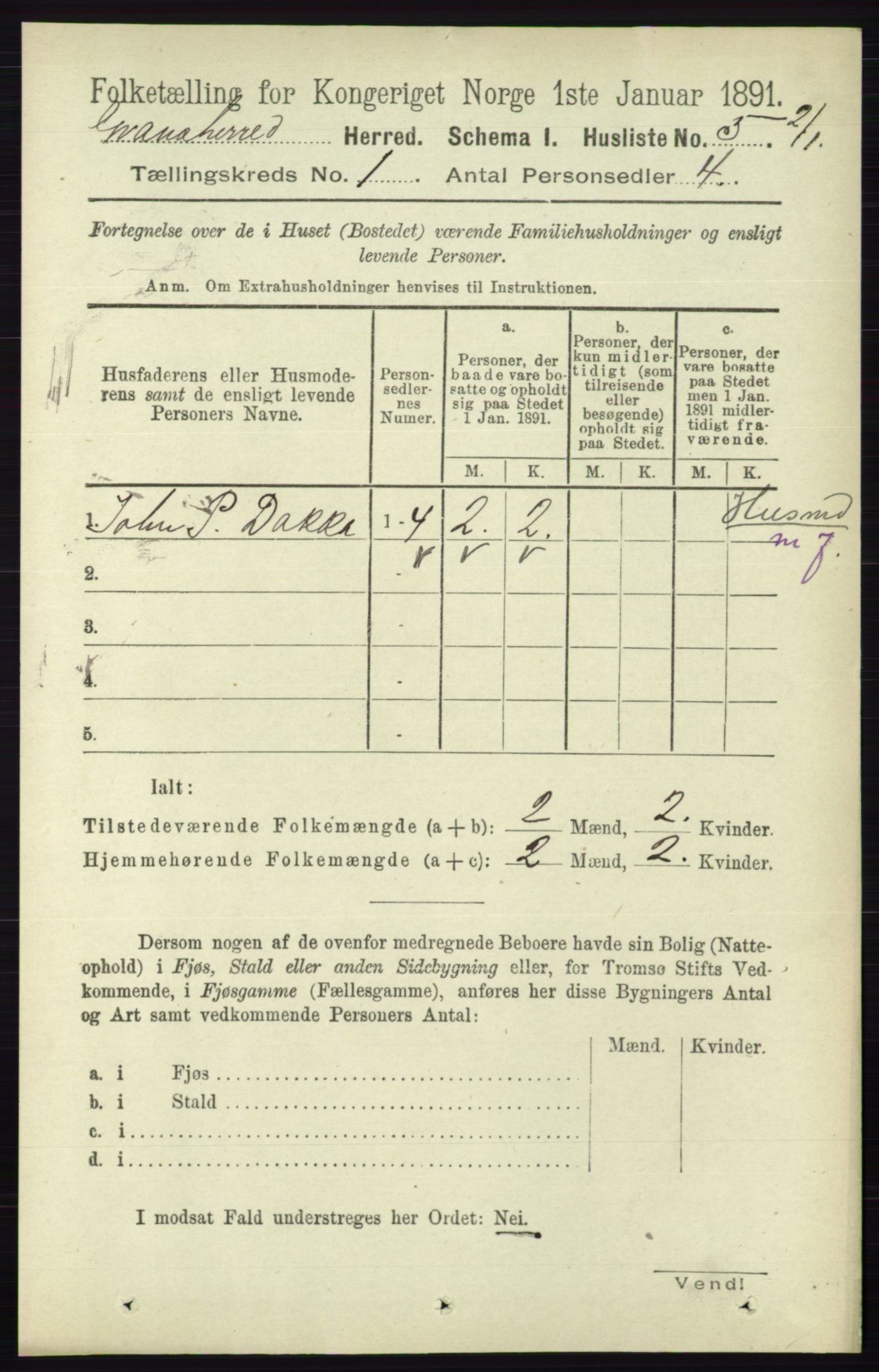 RA, 1891 census for 0824 Gransherad, 1891, p. 27