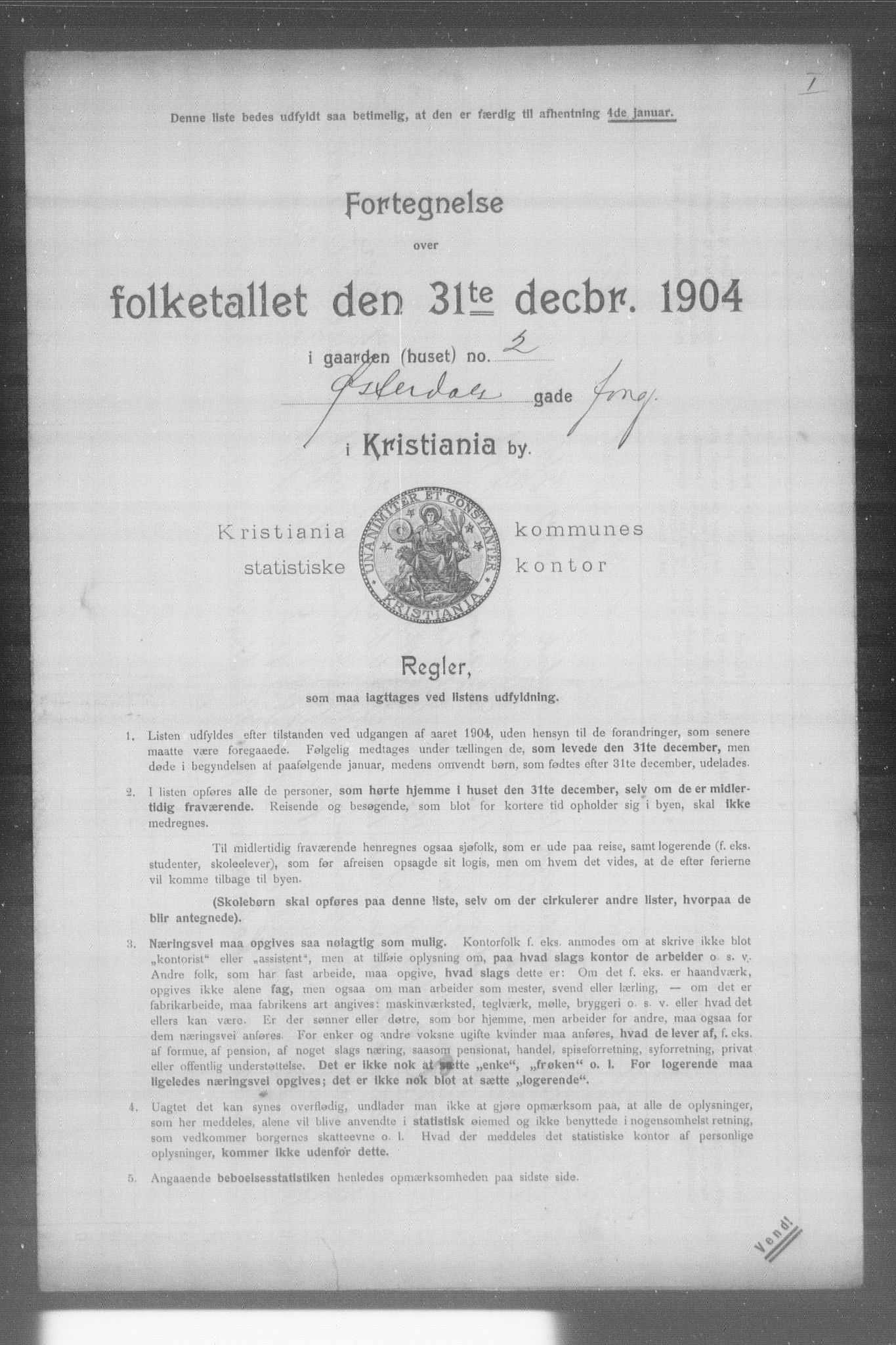 OBA, Municipal Census 1904 for Kristiania, 1904, p. 24153