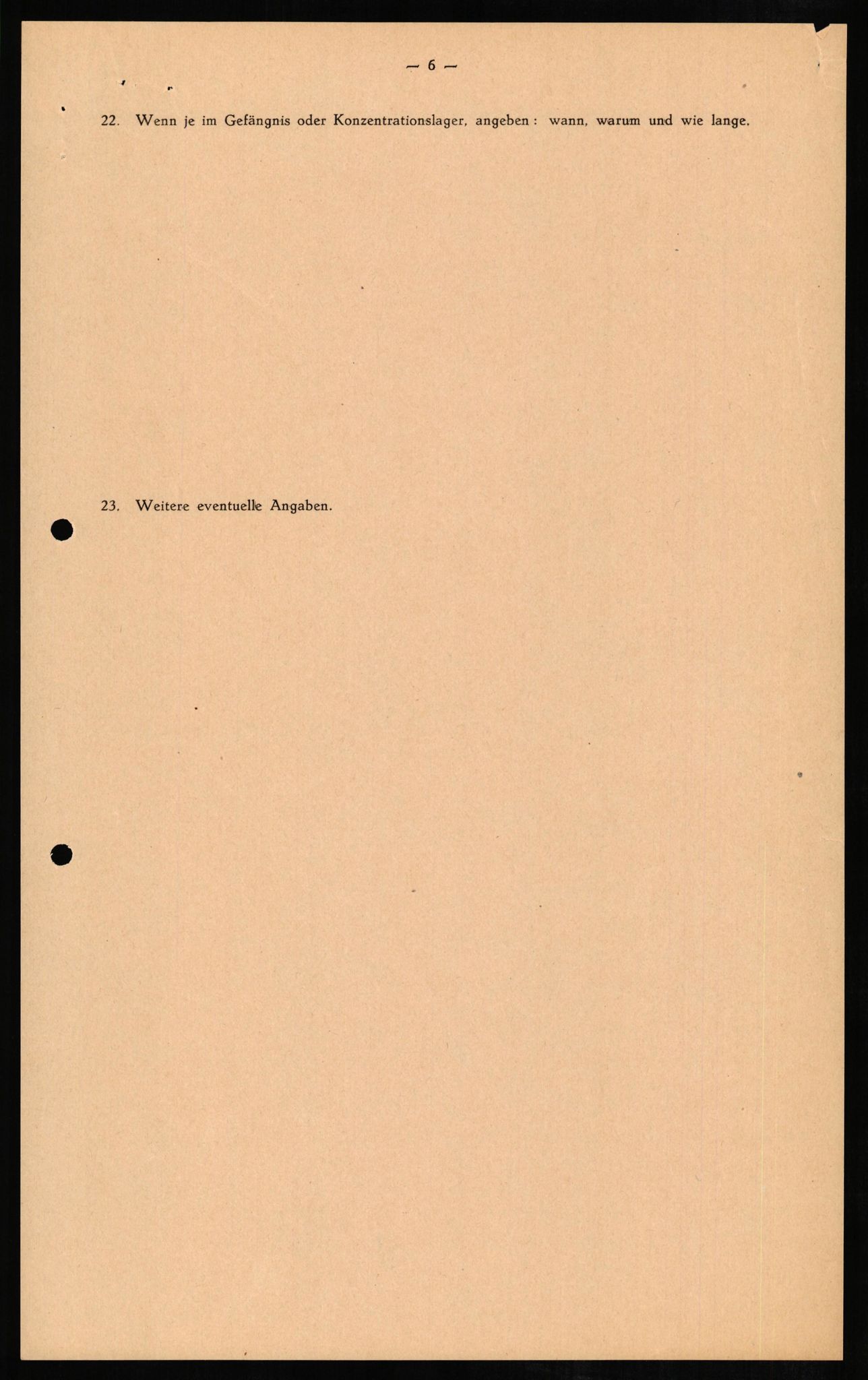 Forsvaret, Forsvarets overkommando II, AV/RA-RAFA-3915/D/Db/L0009: CI Questionaires. Tyske okkupasjonsstyrker i Norge. Tyskere., 1945-1946, p. 7