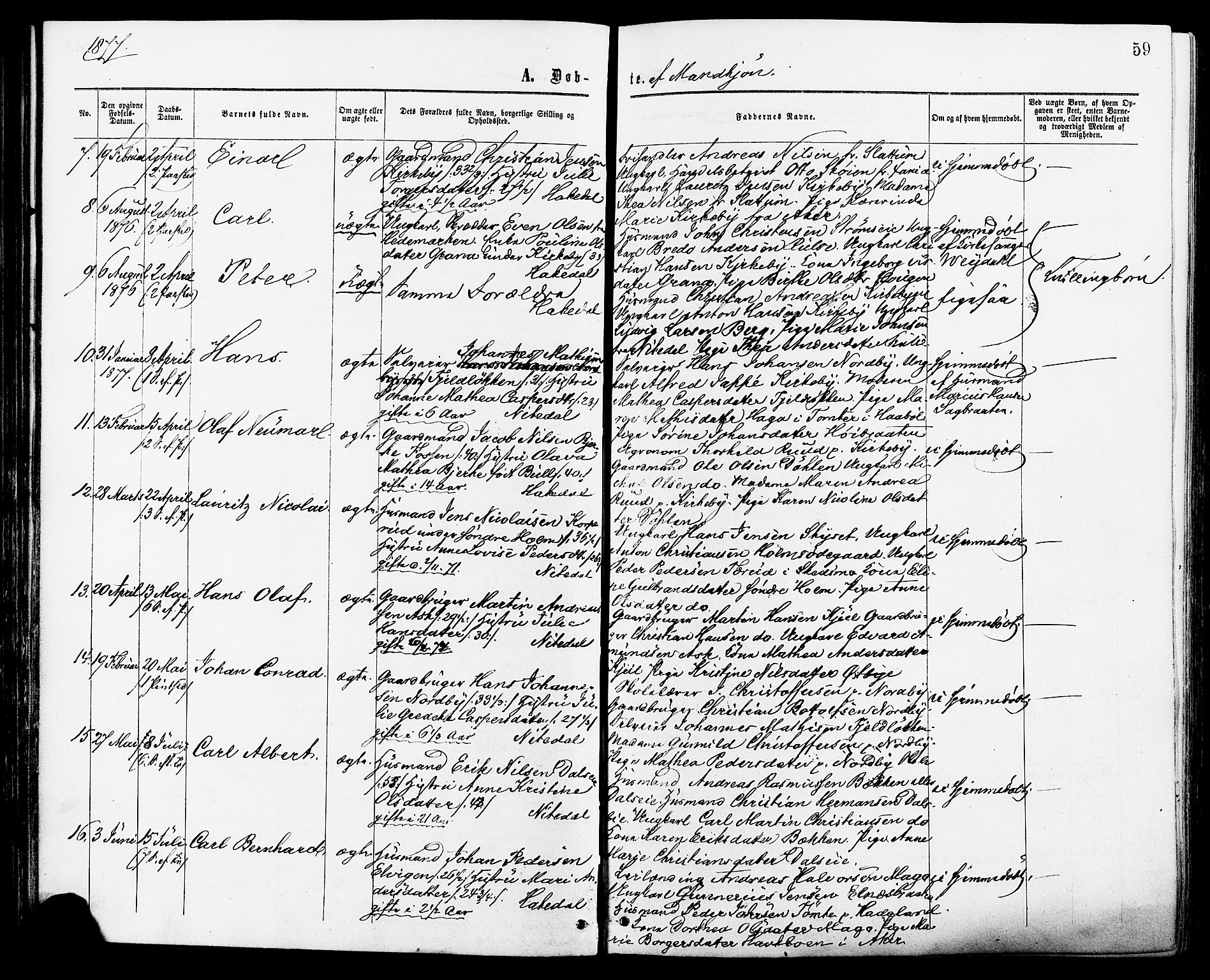 Nittedal prestekontor Kirkebøker, AV/SAO-A-10365a/F/Fa/L0006: Parish register (official) no. I 6, 1863-1878, p. 59