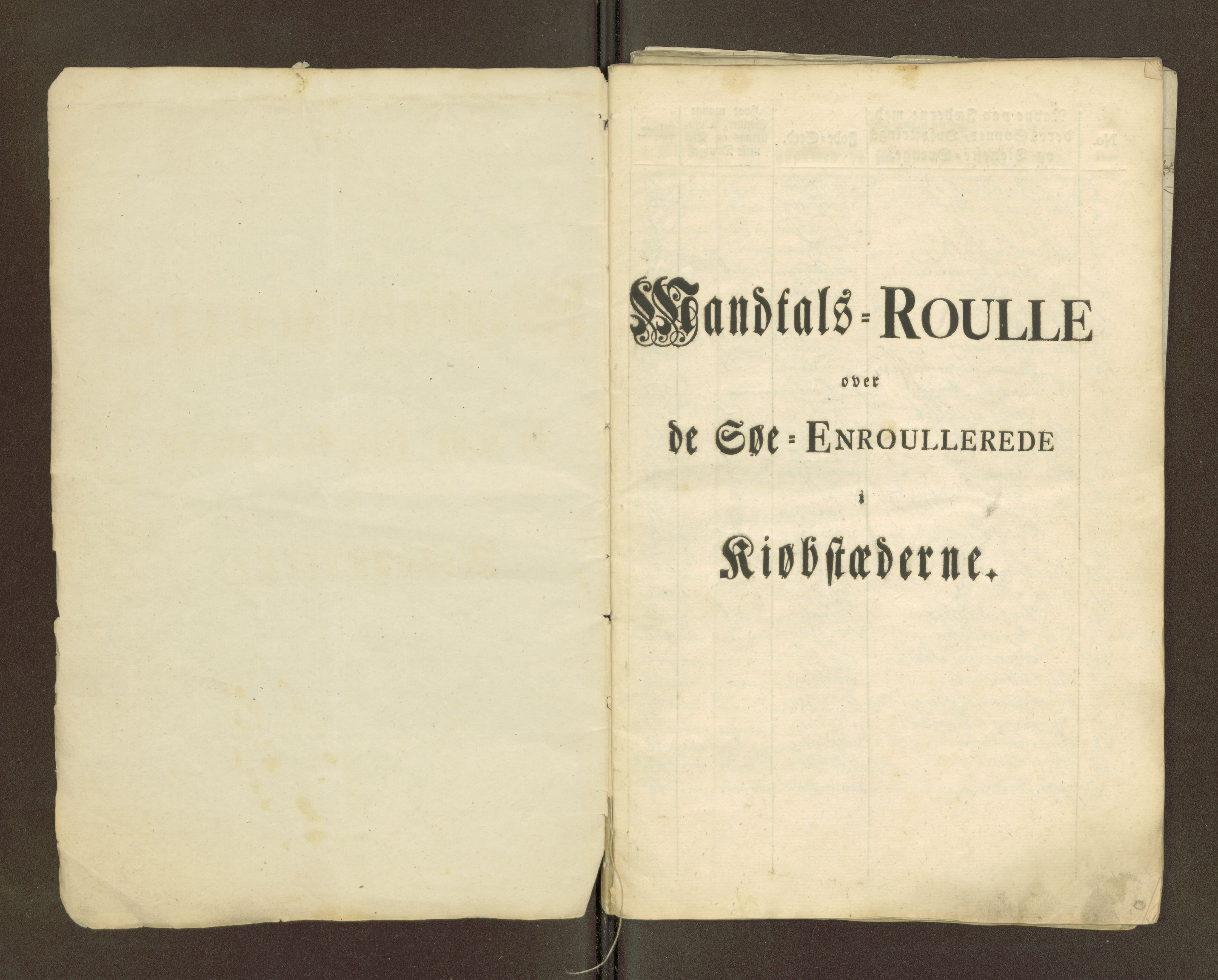 Sjøinnrulleringen - Trondhjemske distrikt, AV/SAT-A-5121/01/L0011/0001: -- / Ekstraruller for Trondhjem distrikt, 1771-1804