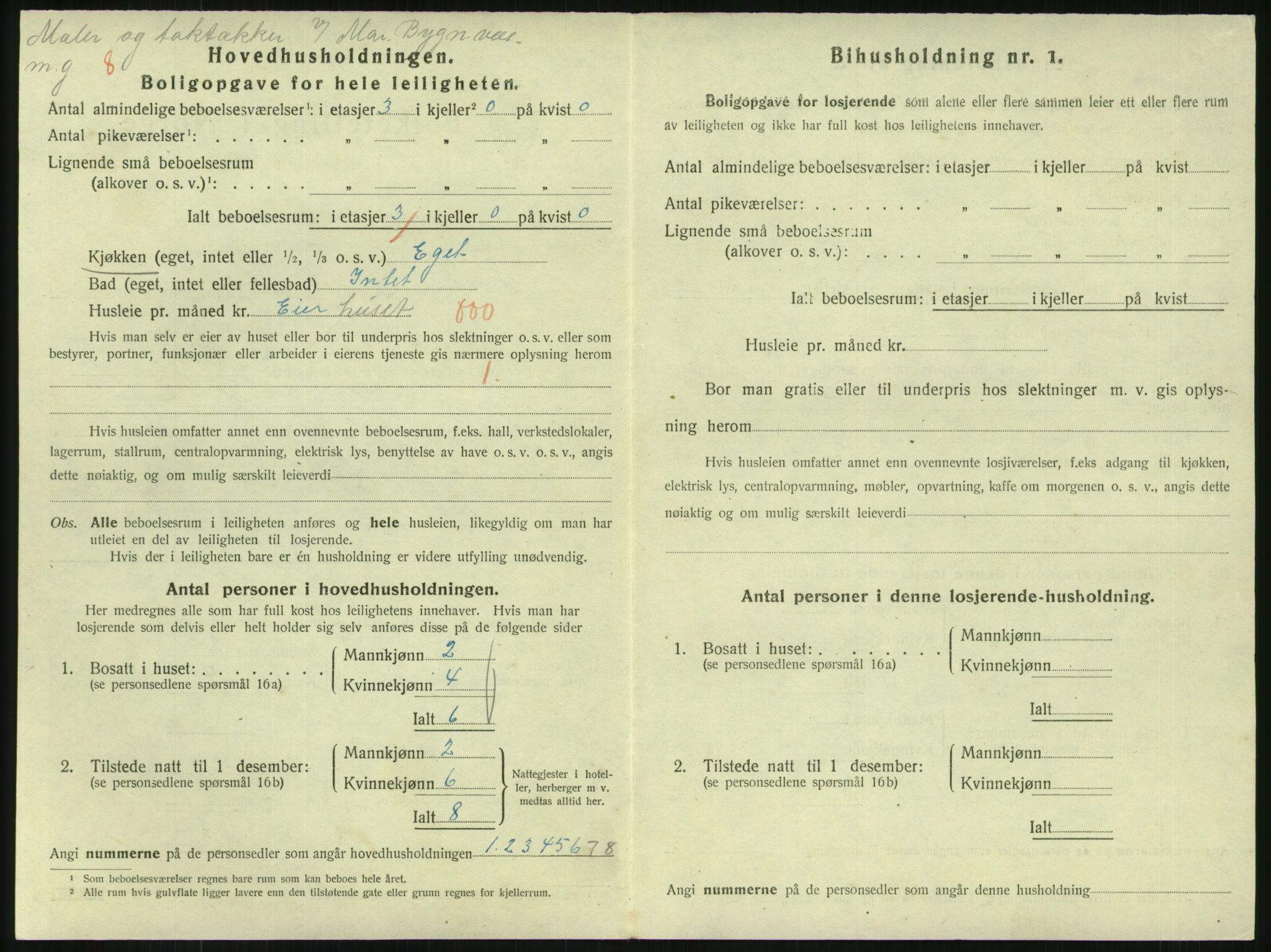 SAKO, 1920 census for Horten, 1920, p. 7078