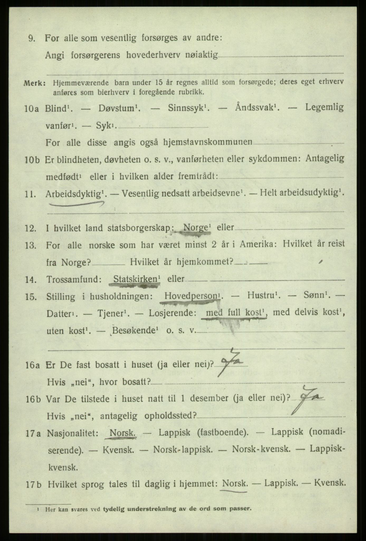 SATØ, 1920 census for Trondenes, 1920, p. 4132