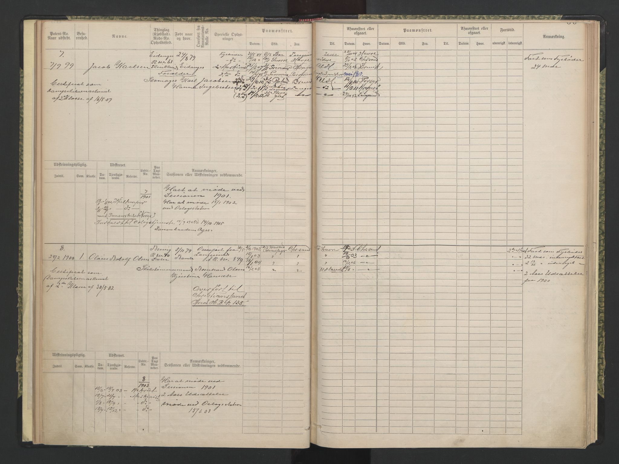 Brevik innrulleringskontor, AV/SAKO-A-833/F/Fc/L0002: Diverse ruller, 1860-1948, p. 60