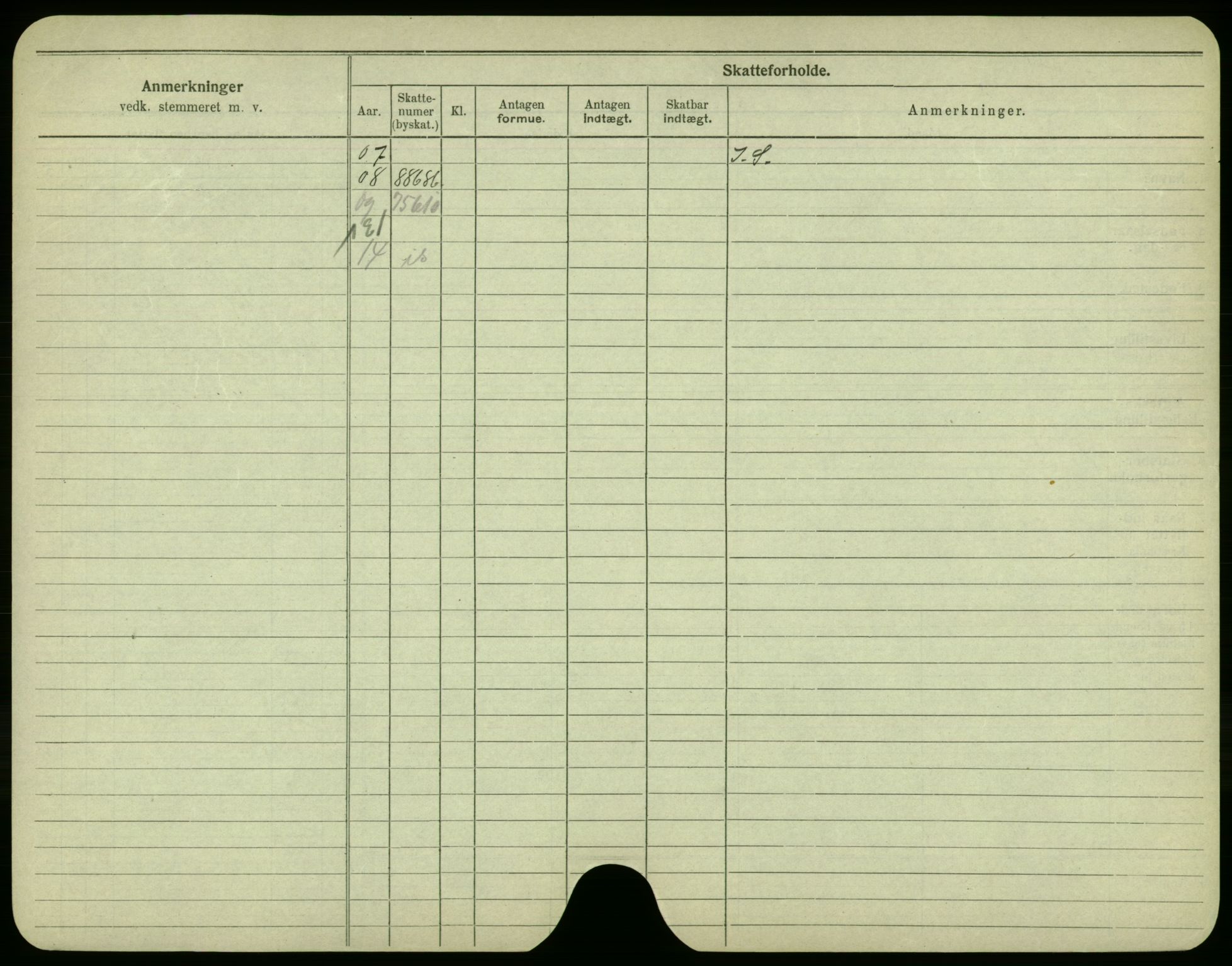 Oslo folkeregister, Registerkort, AV/SAO-A-11715/F/Fa/Fac/L0002: Menn, 1906-1914, p. 300b