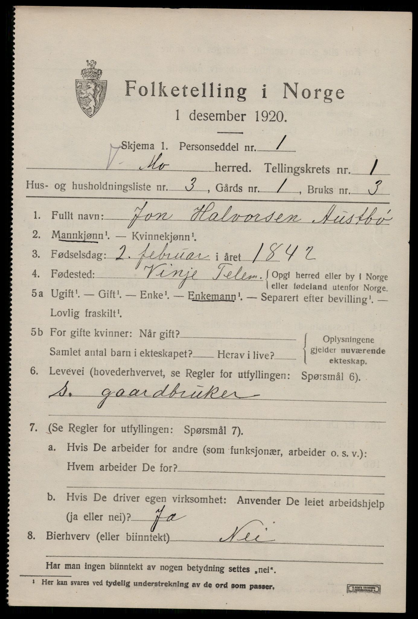 SAKO, 1920 census for Mo, 1920, p. 738