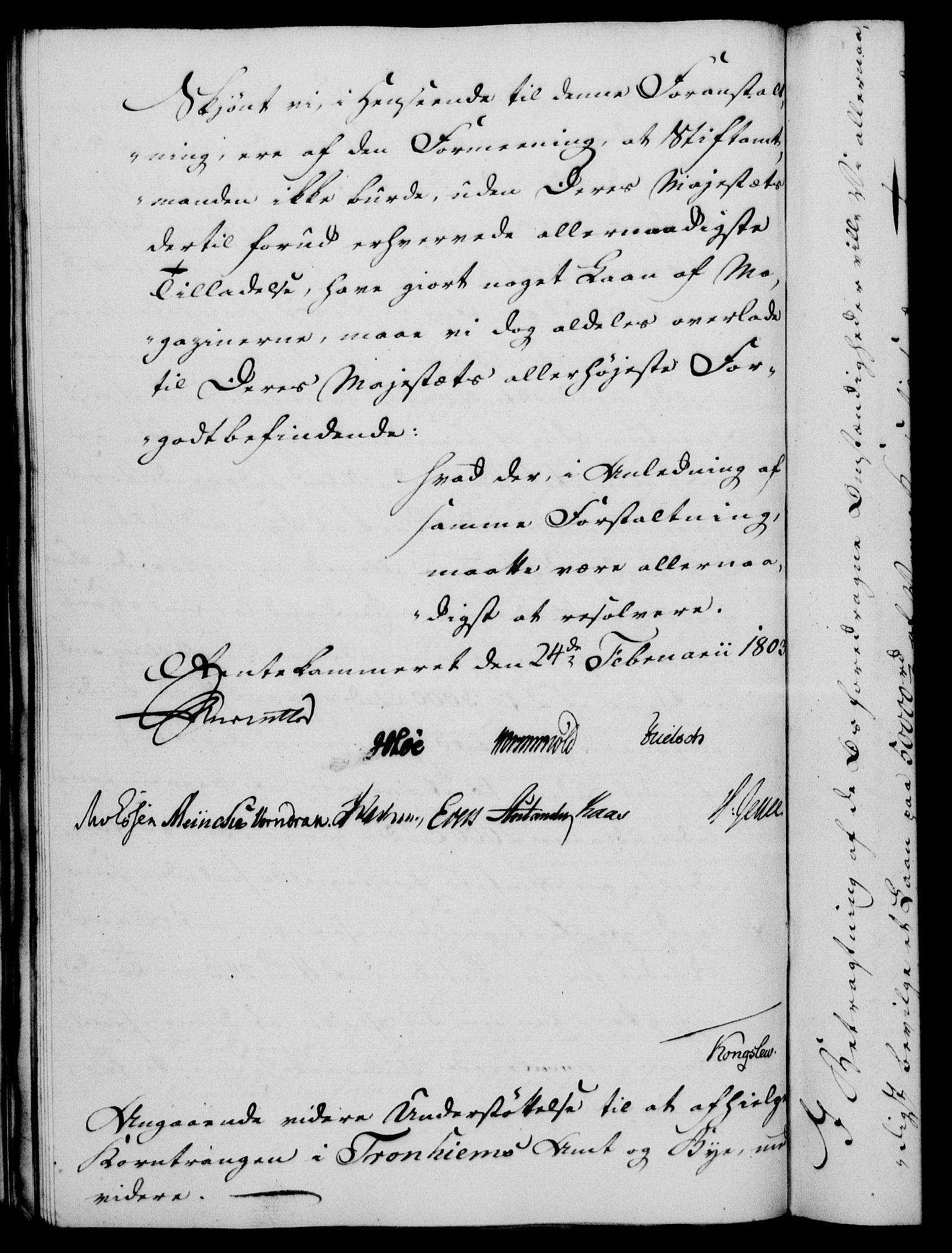 Rentekammeret, Kammerkanselliet, AV/RA-EA-3111/G/Gf/Gfa/L0085: Norsk relasjons- og resolusjonsprotokoll (merket RK 52.85), 1803, p. 244