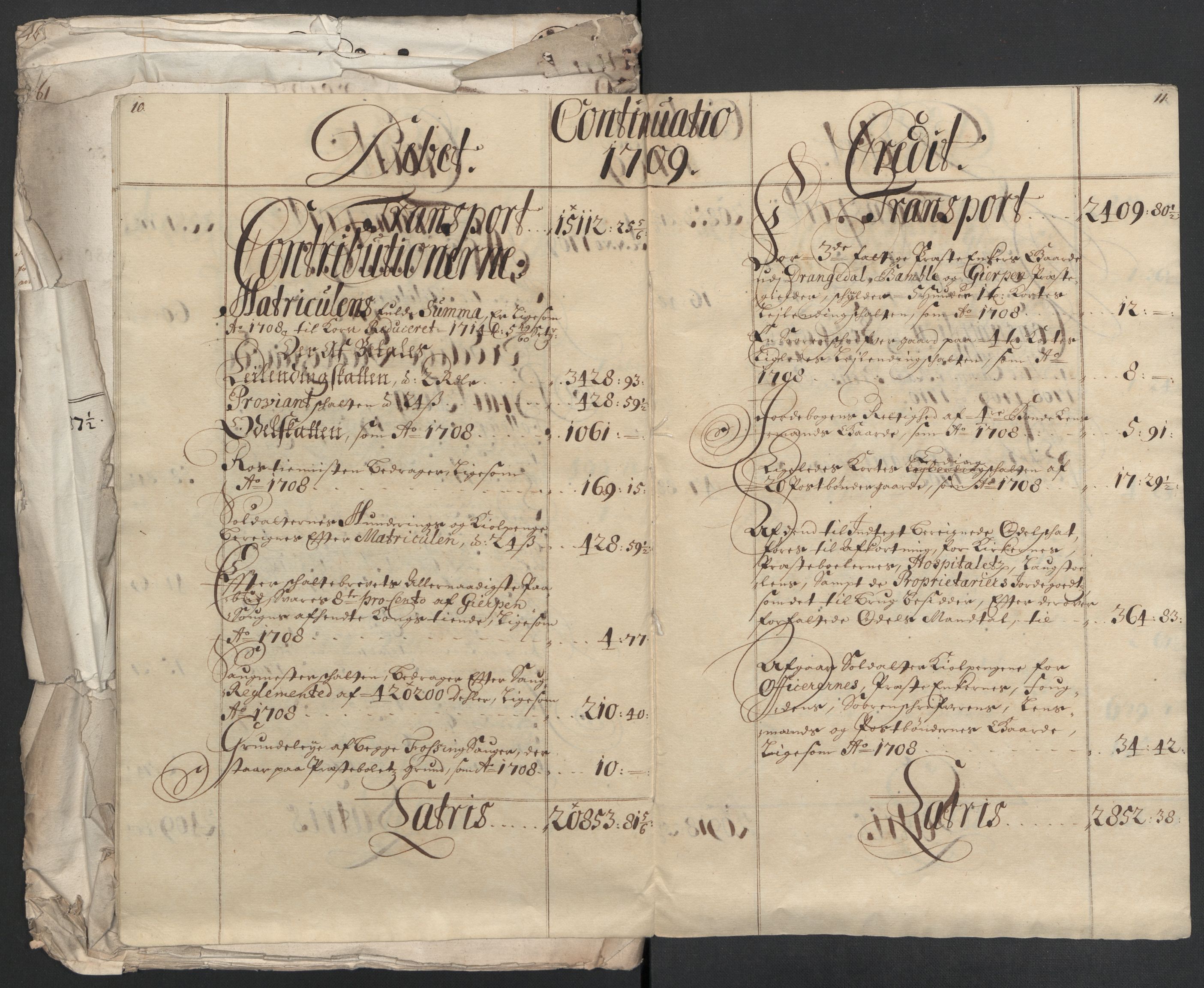 Rentekammeret inntil 1814, Reviderte regnskaper, Fogderegnskap, AV/RA-EA-4092/R36/L2118: Fogderegnskap Øvre og Nedre Telemark og Bamble, 1708-1709, p. 168