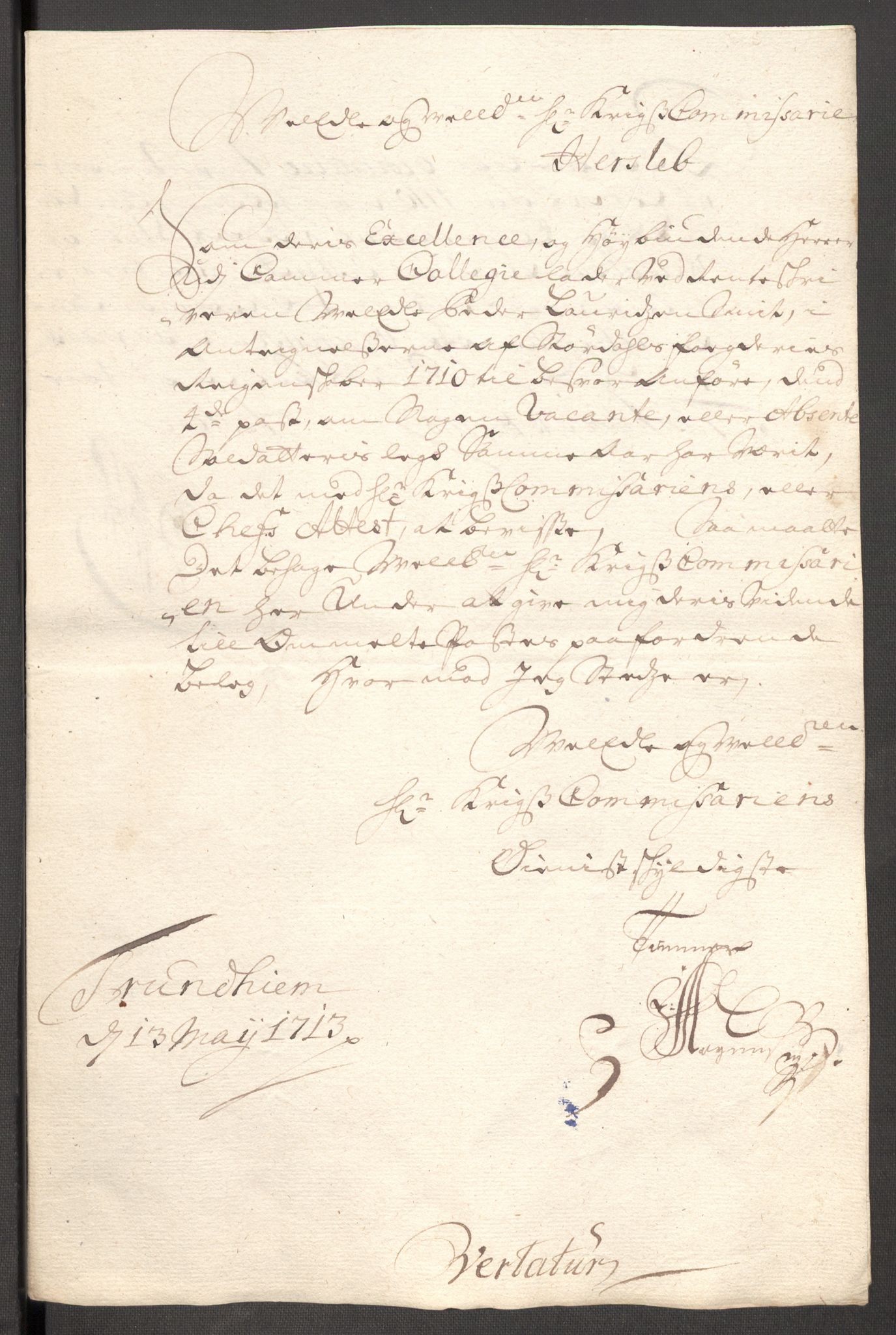 Rentekammeret inntil 1814, Reviderte regnskaper, Fogderegnskap, AV/RA-EA-4092/R62/L4200: Fogderegnskap Stjørdal og Verdal, 1710, p. 276