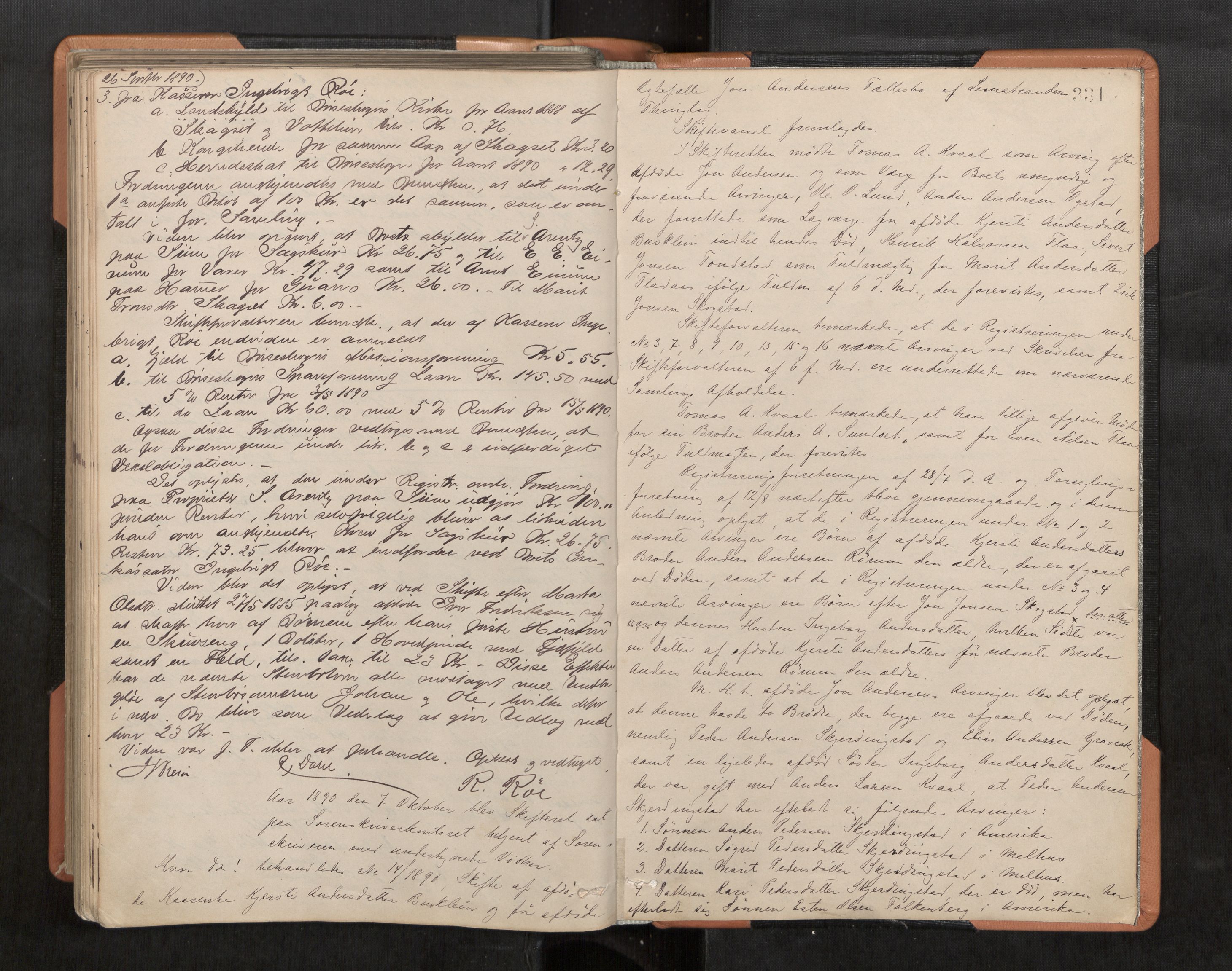 Strinda og Selbu sorenskriveri, AV/SAT-A-0015/3/3B/L0005: Skifteforhandlingsprot. 5 5, 1883-1890, p. 331