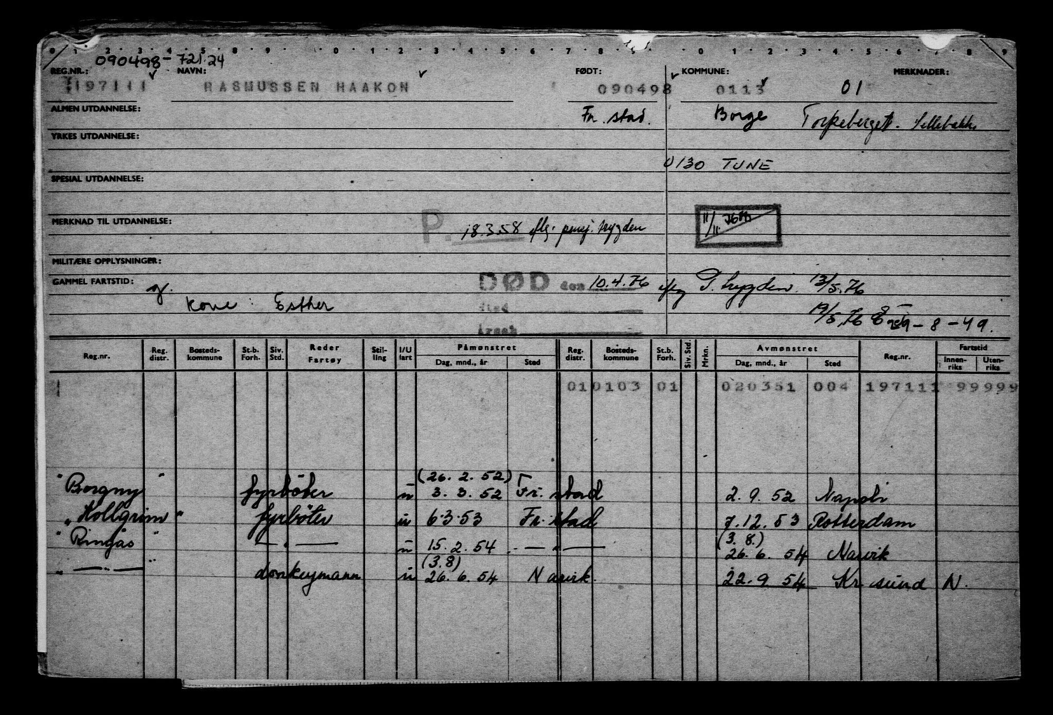 Direktoratet for sjømenn, AV/RA-S-3545/G/Gb/L0028: Hovedkort, 1898, p. 51