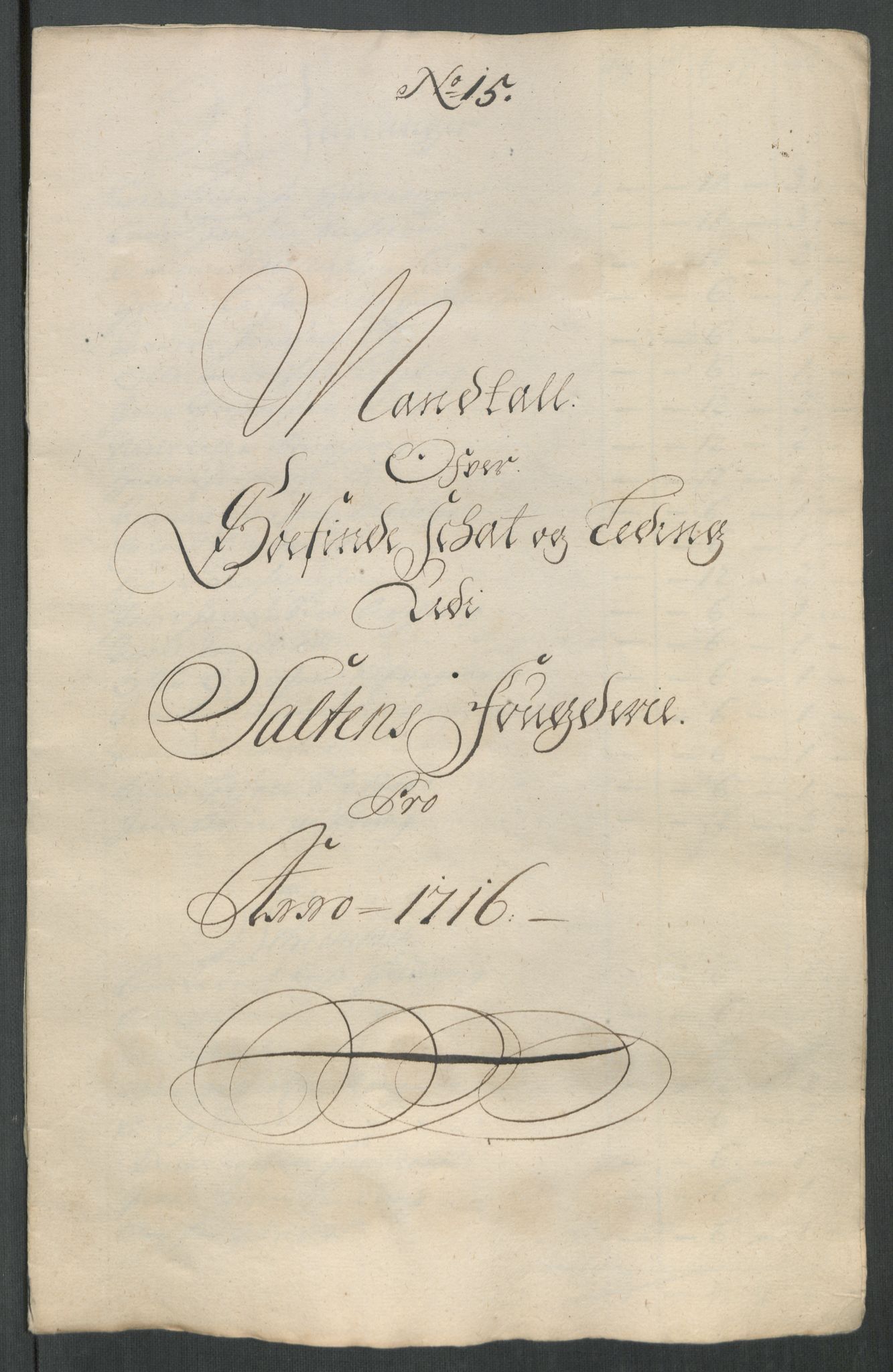 Rentekammeret inntil 1814, Reviderte regnskaper, Fogderegnskap, AV/RA-EA-4092/R66/L4586: Fogderegnskap Salten, 1716, p. 183