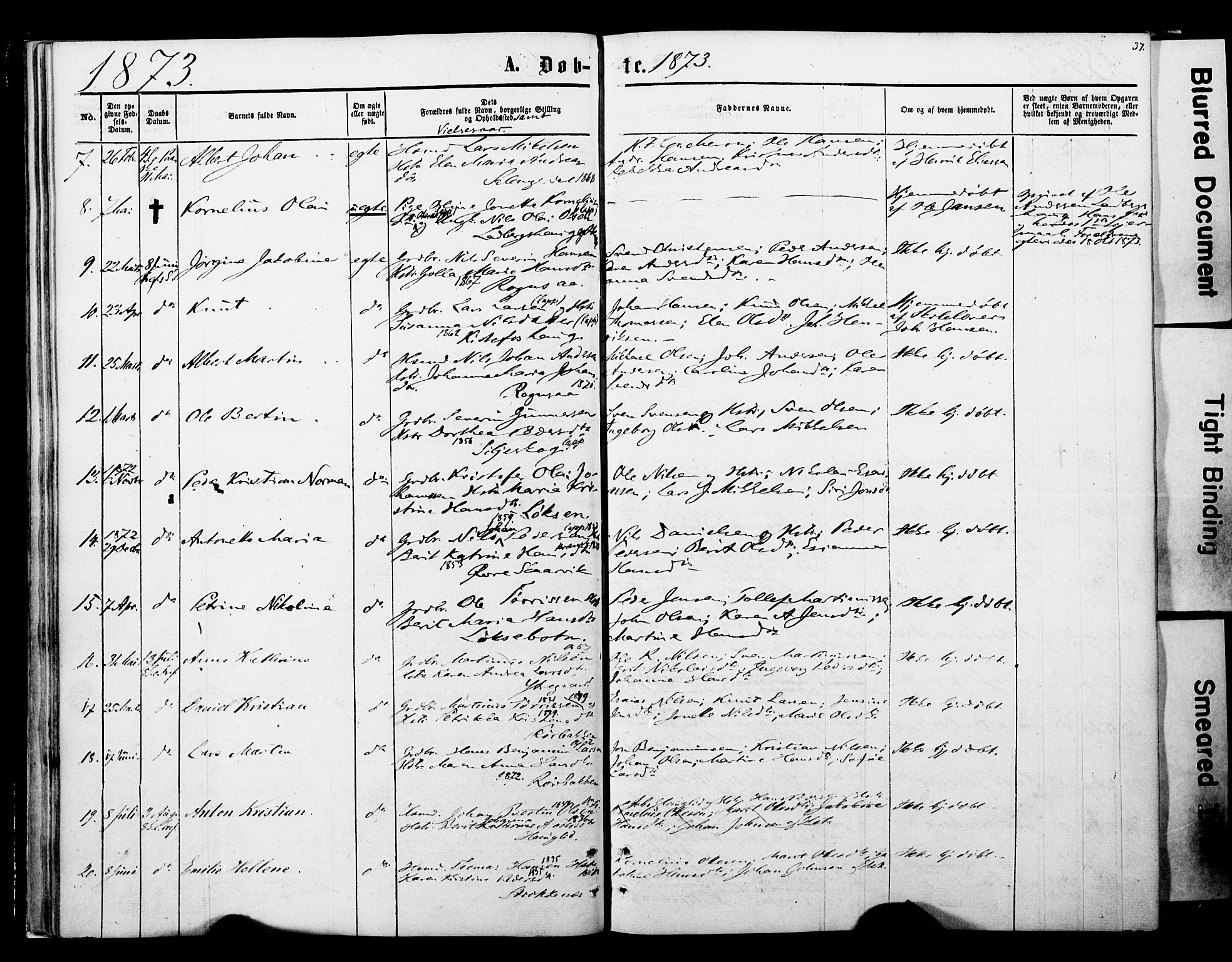 Ibestad sokneprestembete, SATØ/S-0077/H/Ha/Haa/L0013kirke: Parish register (official) no. 13, 1865-1879, p. 37