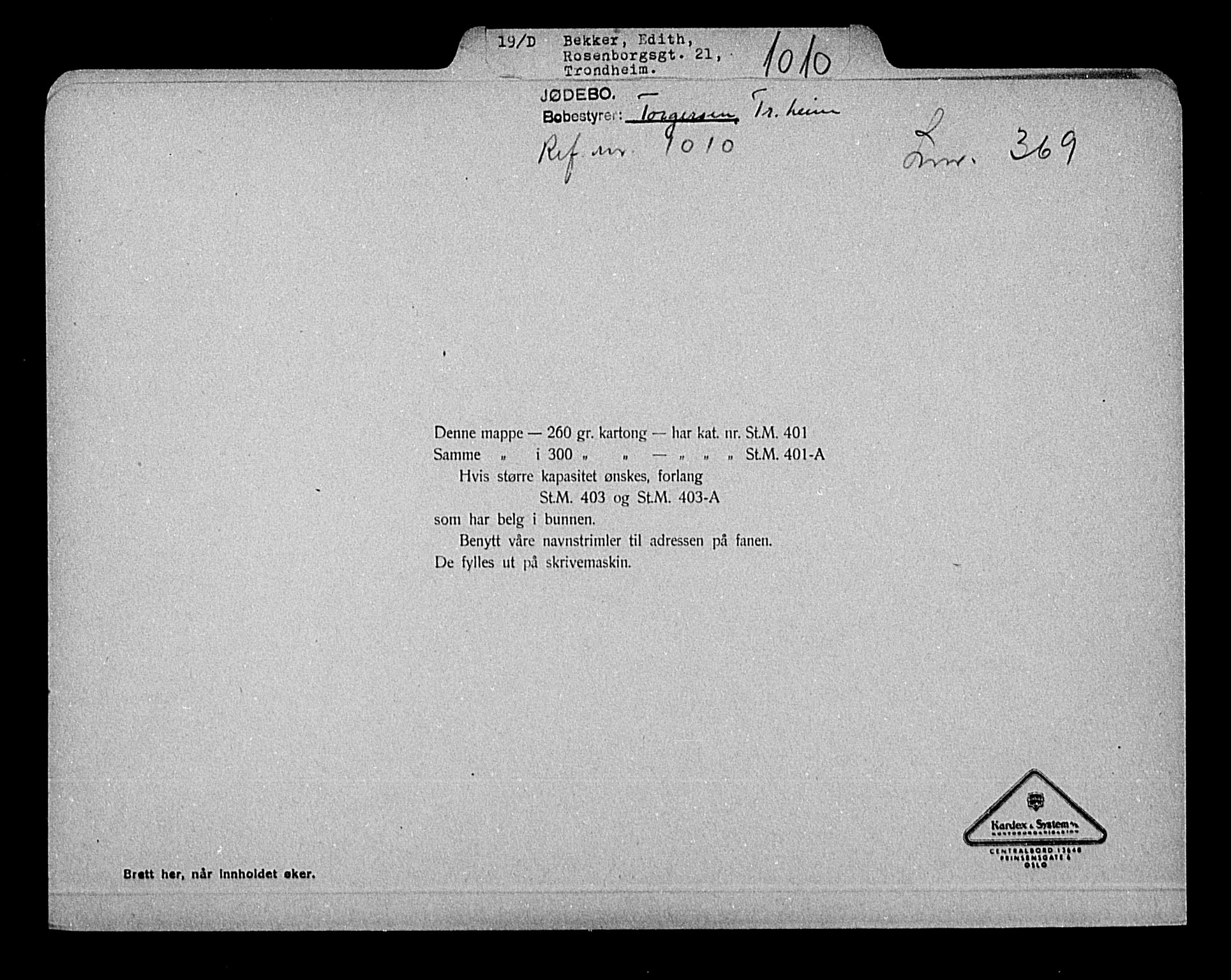 Justisdepartementet, Tilbakeføringskontoret for inndratte formuer, RA/S-1564/H/Hc/Hca/L0892: --, 1945-1947, p. 296