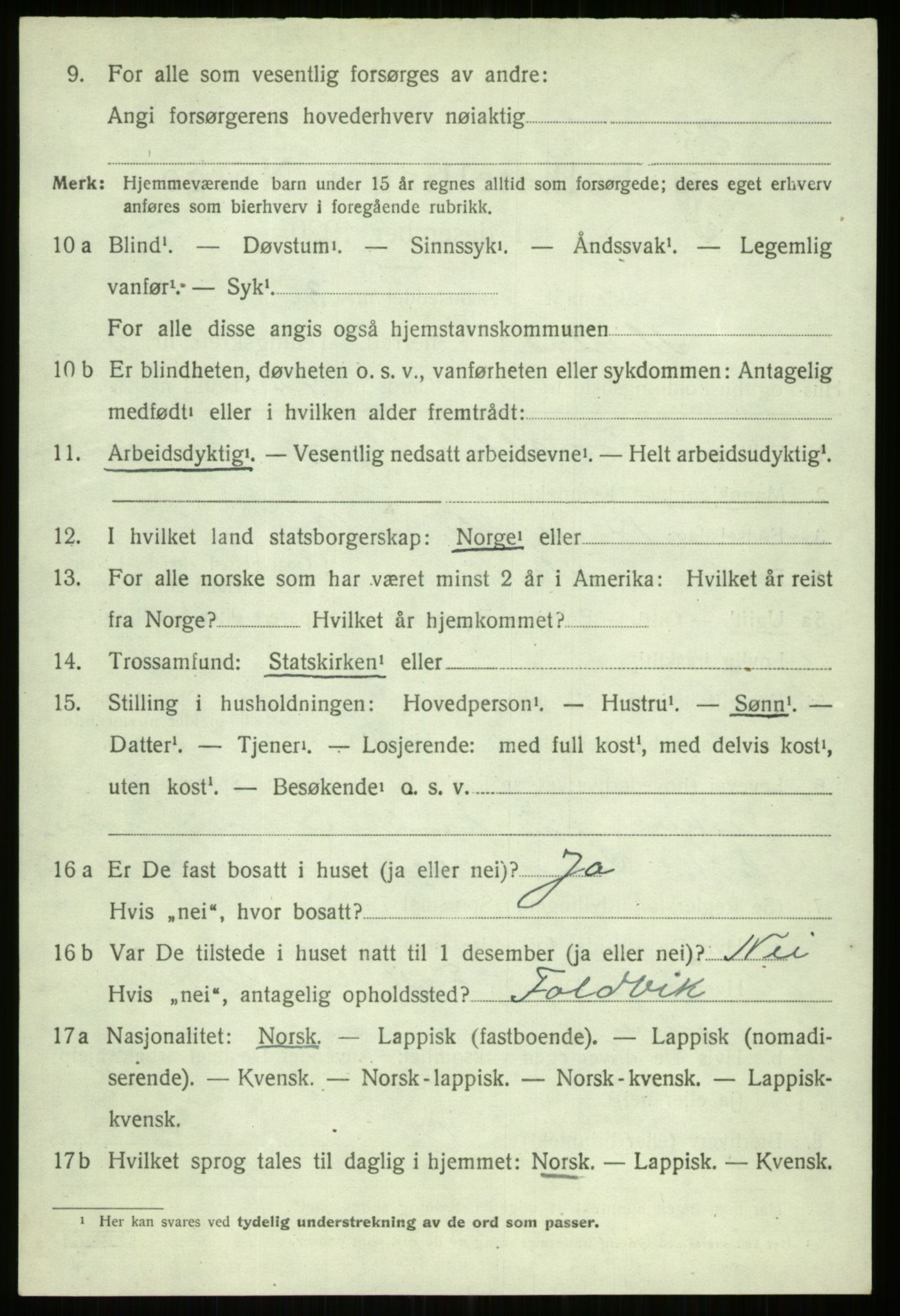 SATØ, 1920 census for Ibestad, 1920, p. 3503