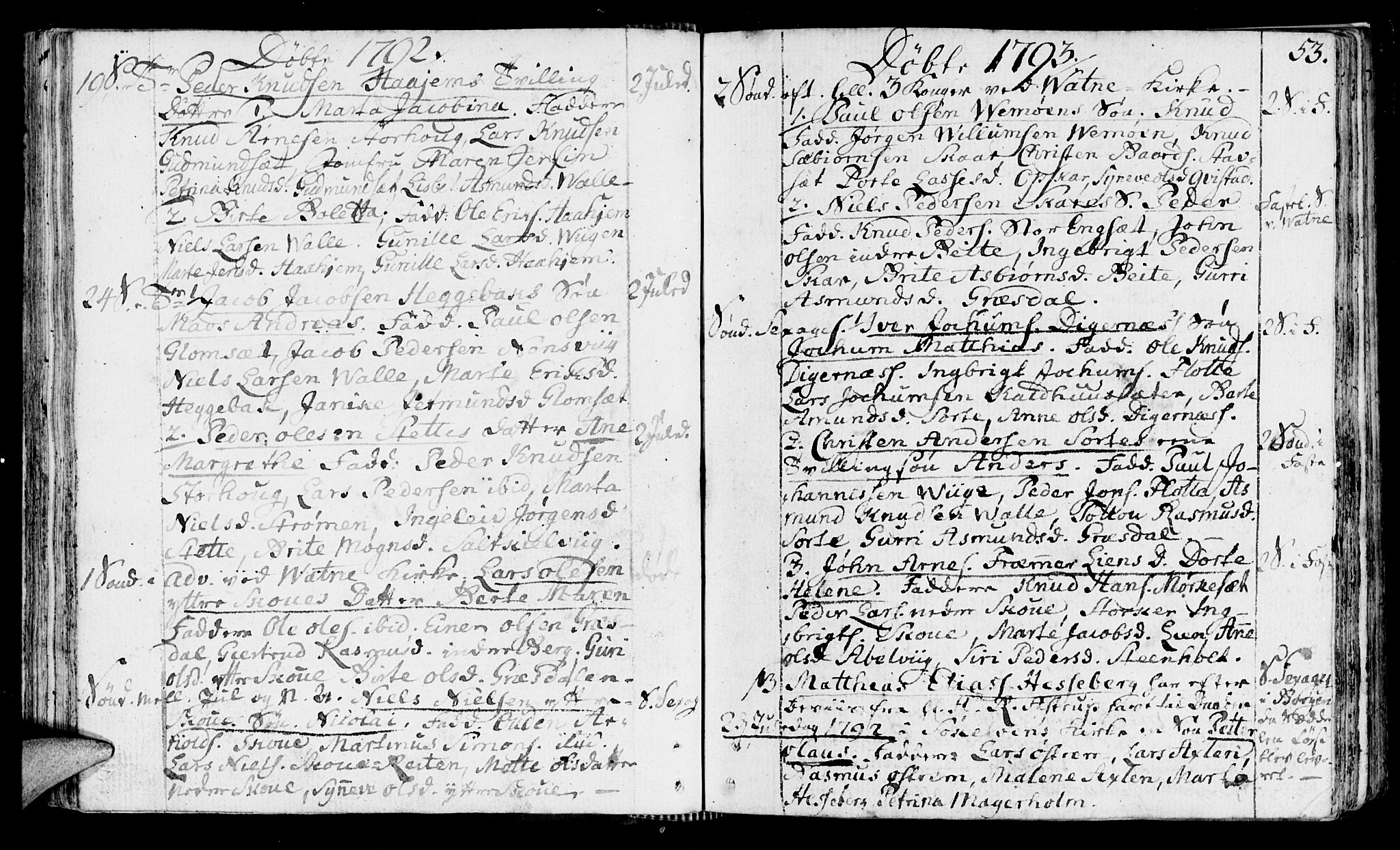 Ministerialprotokoller, klokkerbøker og fødselsregistre - Møre og Romsdal, SAT/A-1454/524/L0350: Parish register (official) no. 524A02, 1780-1817, p. 53