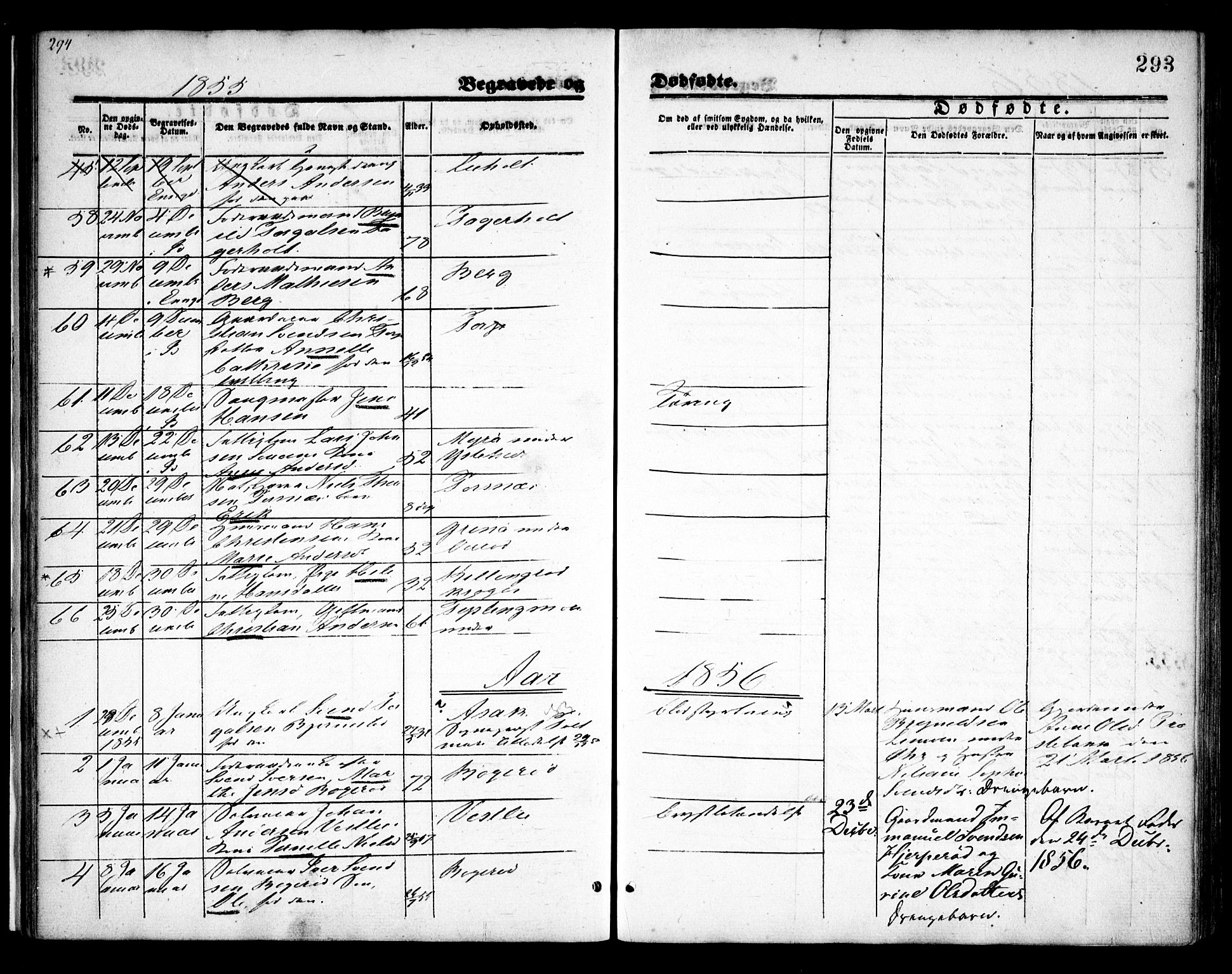 Idd prestekontor Kirkebøker, SAO/A-10911/F/Fc/L0004b: Parish register (official) no. III 4B, 1848-1860, p. 293