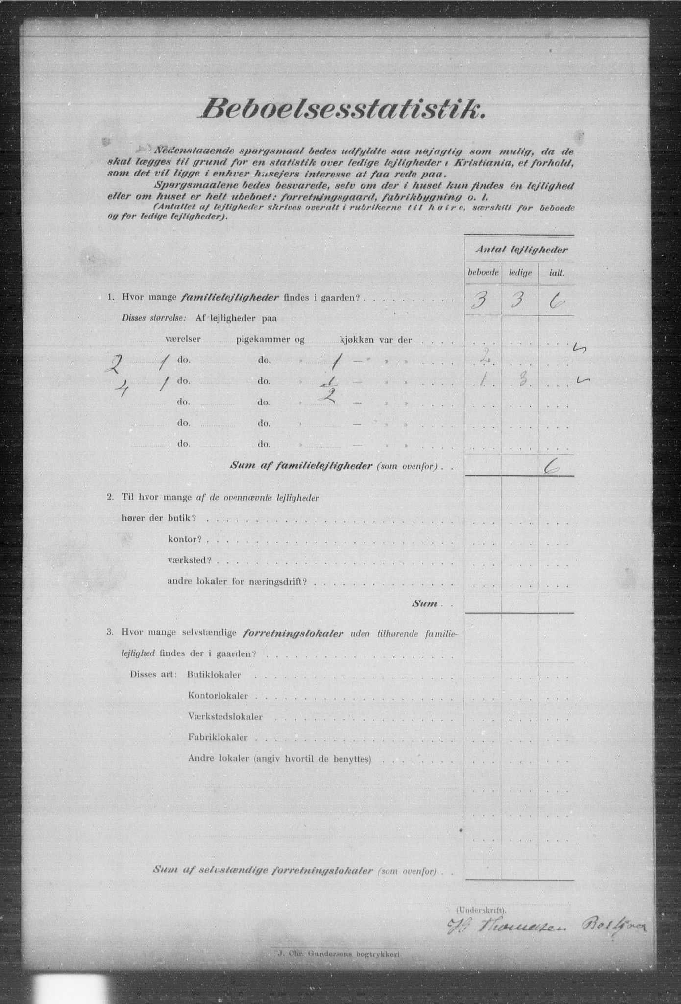 OBA, Municipal Census 1903 for Kristiania, 1903, p. 23813