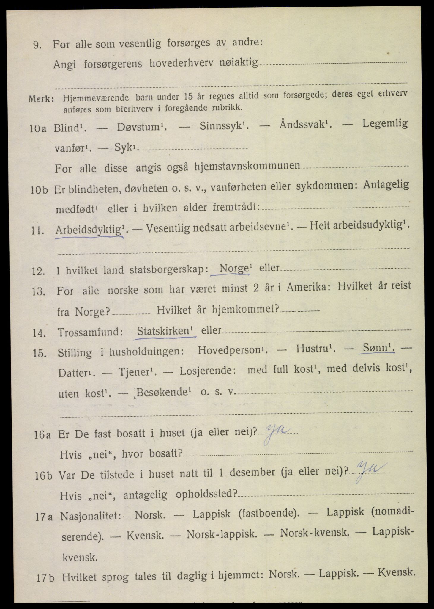 SAT, 1920 census for Kjerringøy, 1920, p. 1702