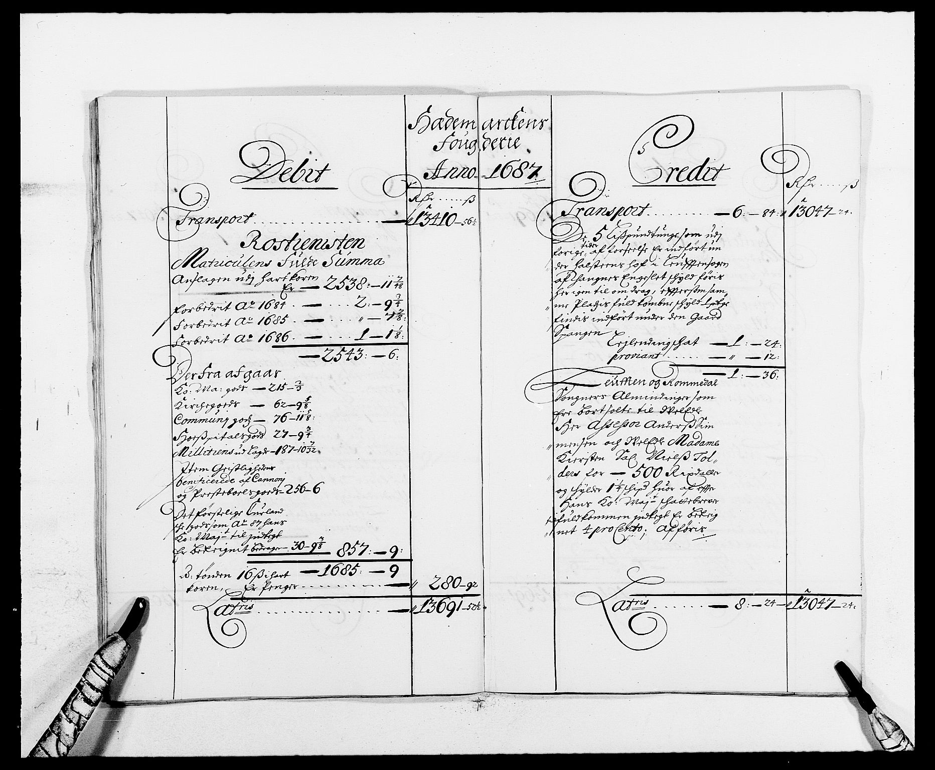 Rentekammeret inntil 1814, Reviderte regnskaper, Fogderegnskap, AV/RA-EA-4092/R16/L1028: Fogderegnskap Hedmark, 1687, p. 11