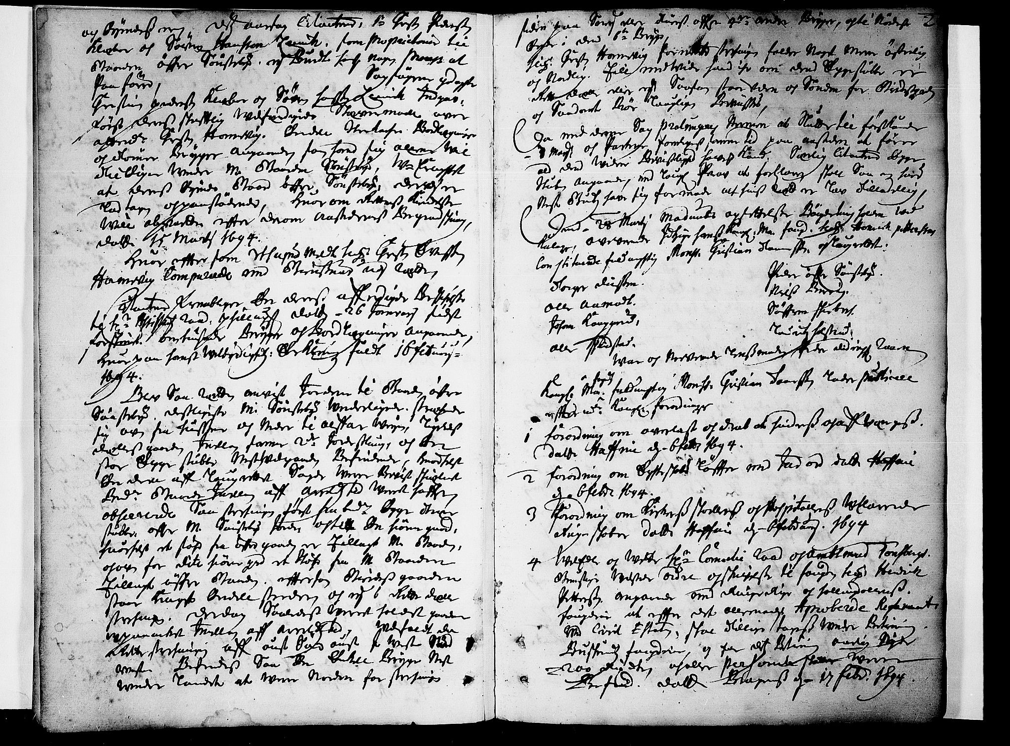 Eiker, Modum og Sigdal sorenskriveri, AV/SAKO-A-123/F/Fa/Faa/L0055: Tingbok, 1694-1696, p. 2
