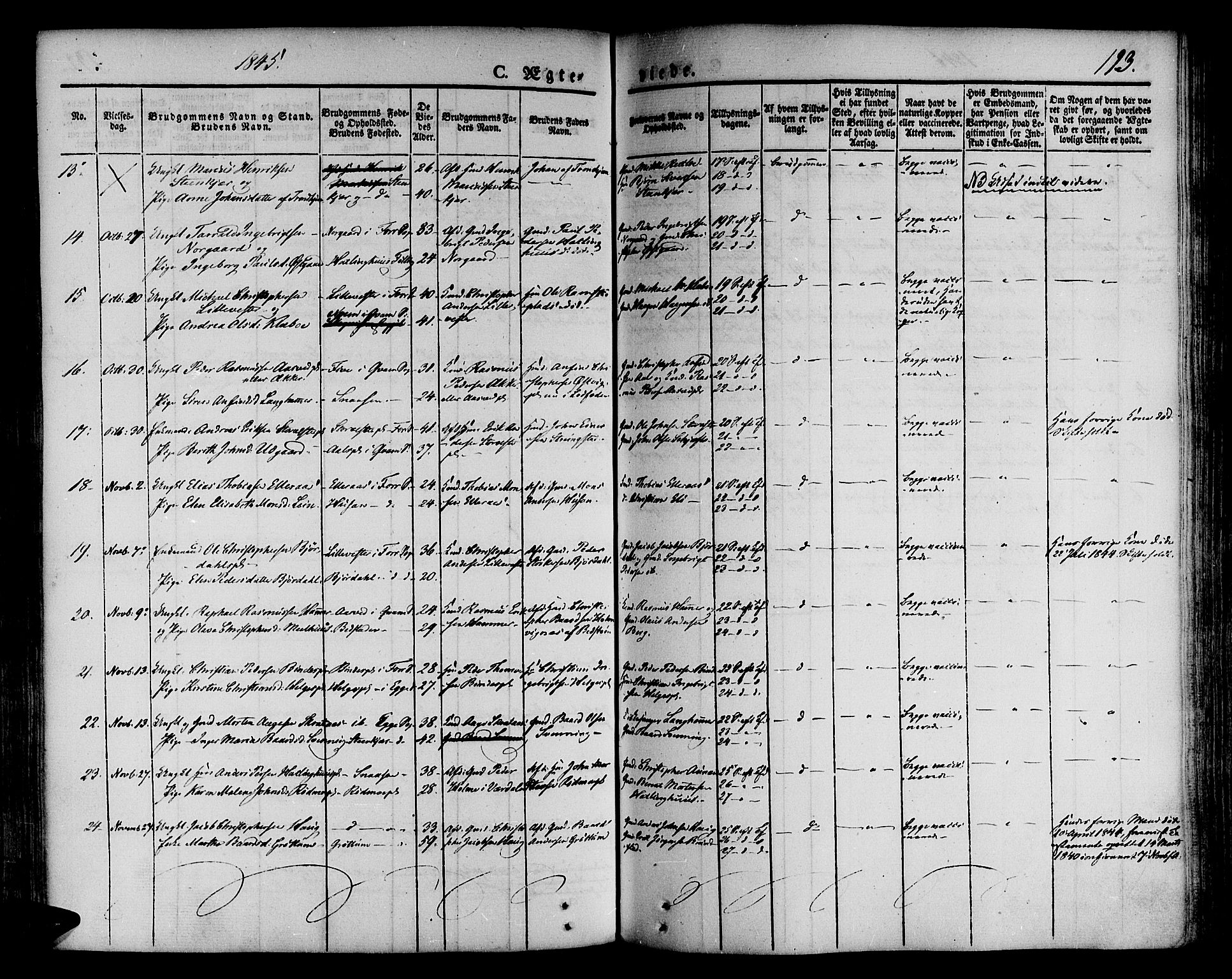 Ministerialprotokoller, klokkerbøker og fødselsregistre - Nord-Trøndelag, AV/SAT-A-1458/746/L0445: Parish register (official) no. 746A04, 1826-1846, p. 193