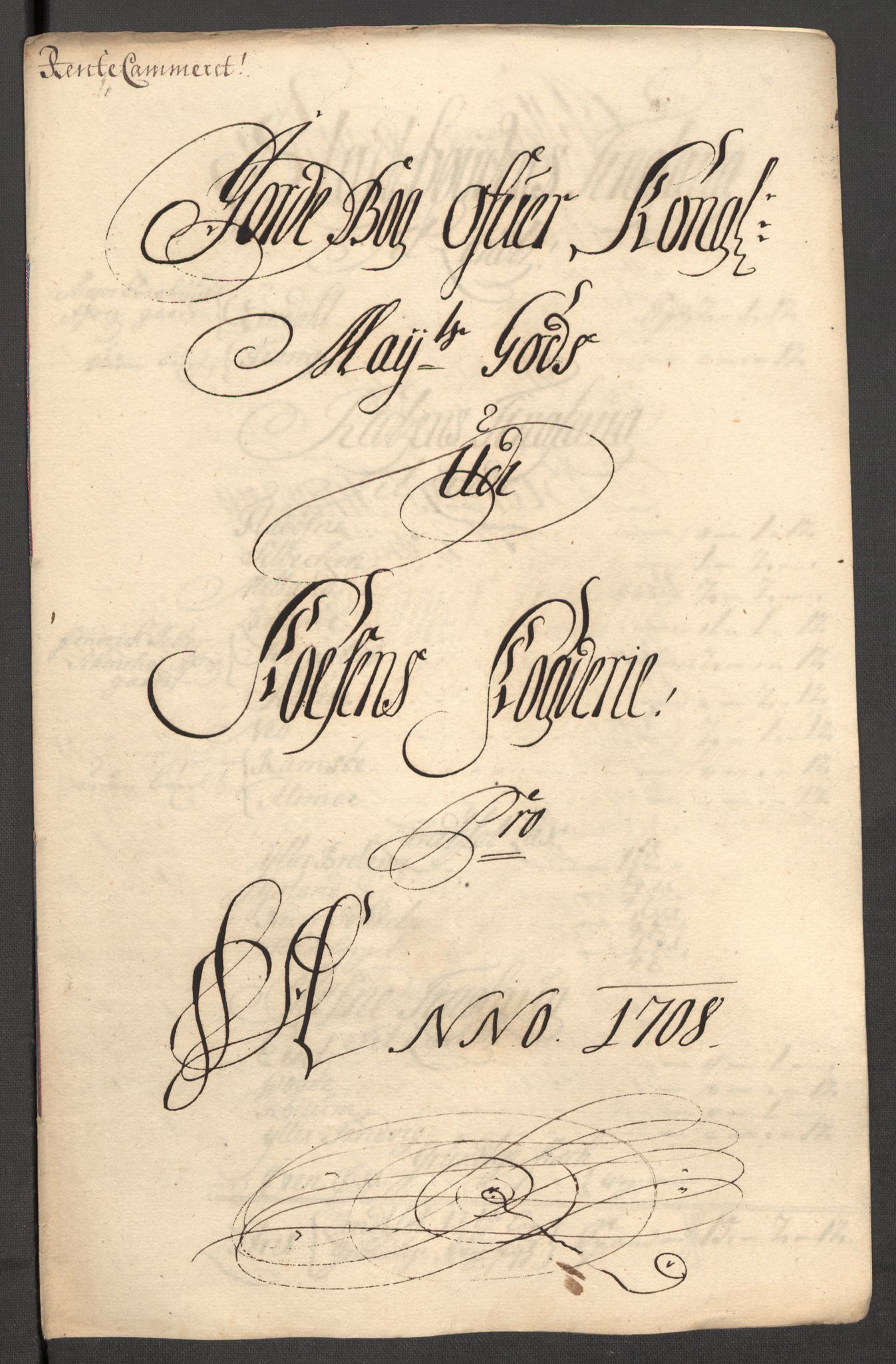 Rentekammeret inntil 1814, Reviderte regnskaper, Fogderegnskap, RA/EA-4092/R57/L3858: Fogderegnskap Fosen, 1708-1709, p. 113