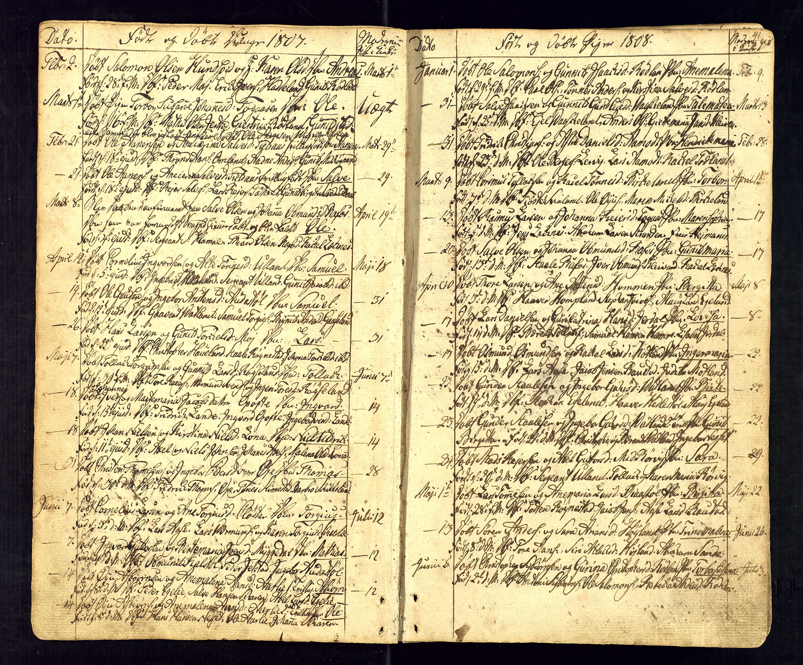 Kvinesdal sokneprestkontor, AV/SAK-1111-0026/F/Fa/Fab/L0002: Parish register (official) no. A 2, 1789-1815, p. 41