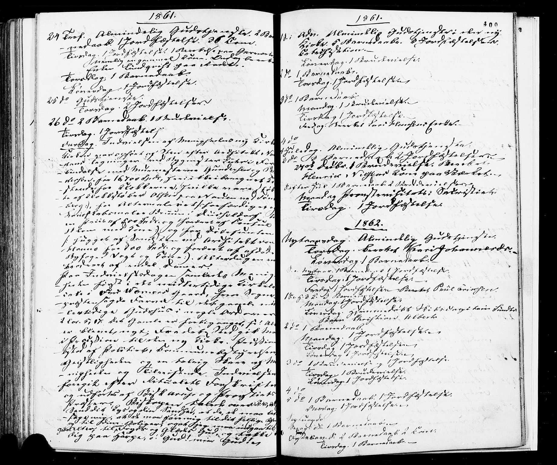 Moss prestekontor Kirkebøker, AV/SAO-A-2003/F/Fa/L0009: Parish register (official) no. I 9, 1861-1869, p. 400