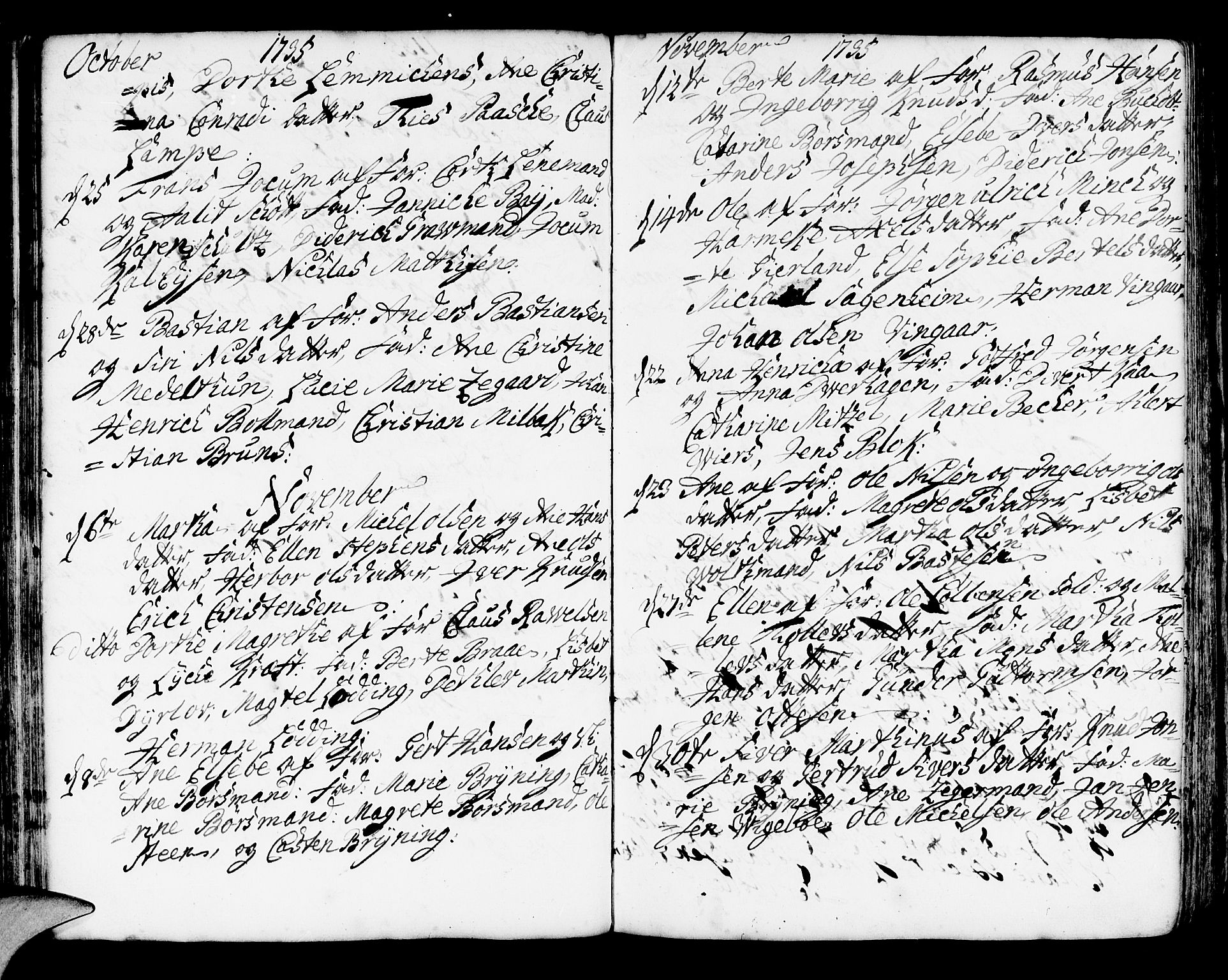 Korskirken sokneprestembete, SAB/A-76101/H/Haa/L0004: Parish register (official) no. A 4, 1720-1750, p. 159
